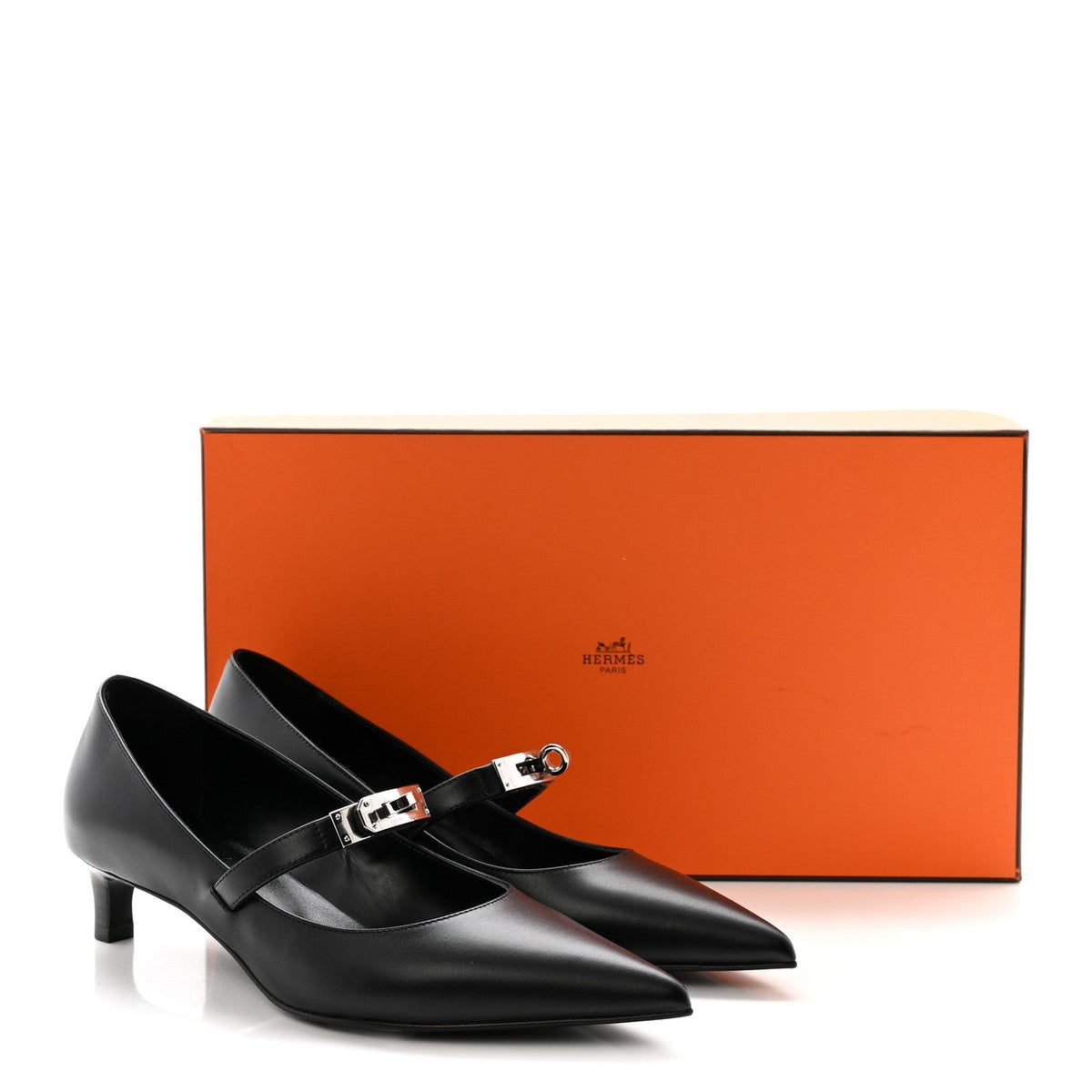 Calfskin Kiara 40 Pumps 36 Black wholesalehk.shop