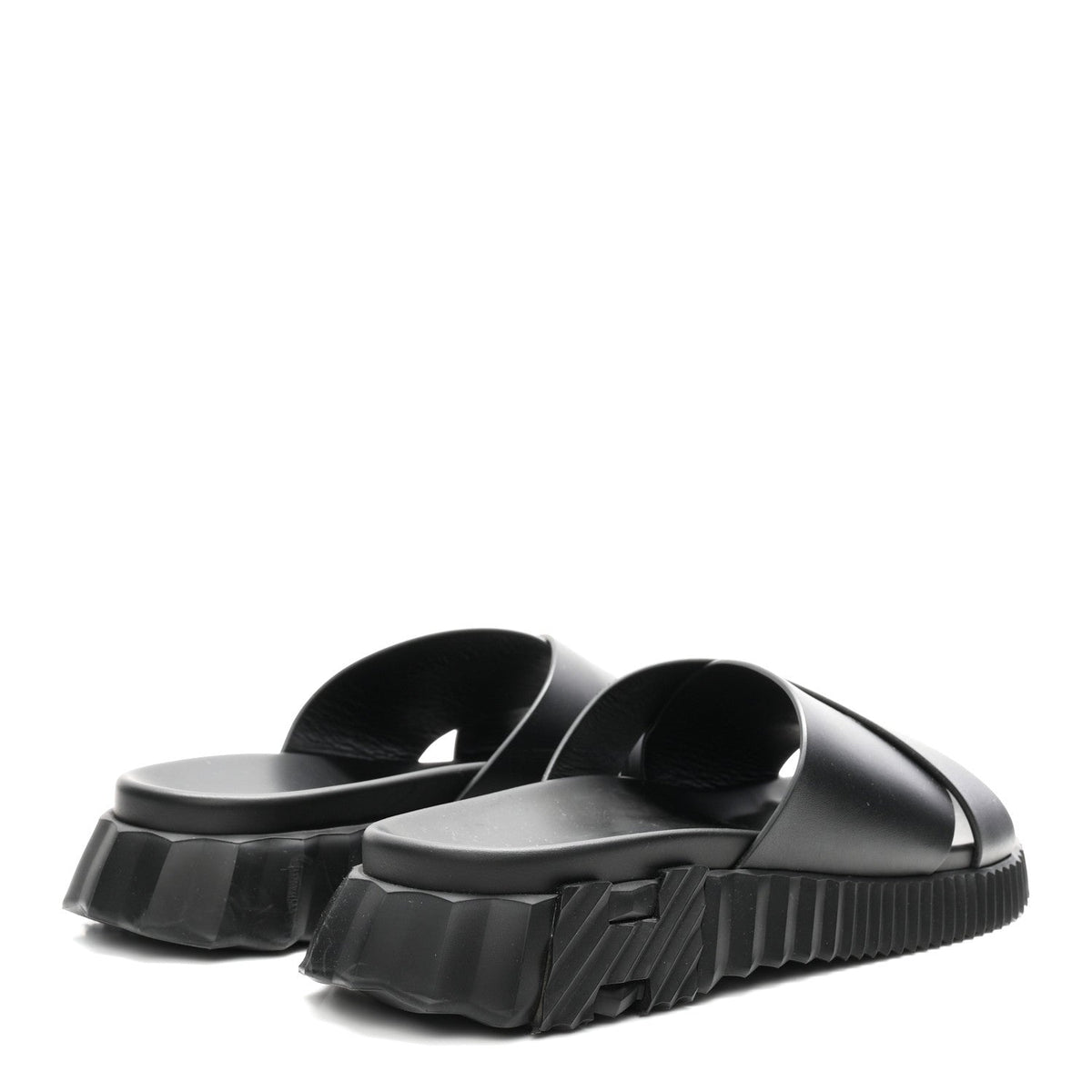 Nappa Mens Infra Sandals 42 Black wholesalehk.shop