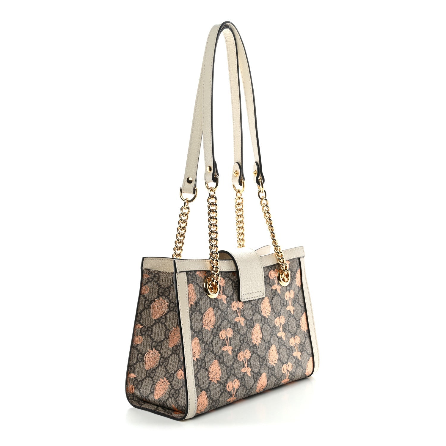 GG Supreme Monogram Berry Textured Dollar Calfskin Small Padlock Tote Beige Ebony Light Copper Mystic White £¨ Direct shipment via from wholesalehk.shop