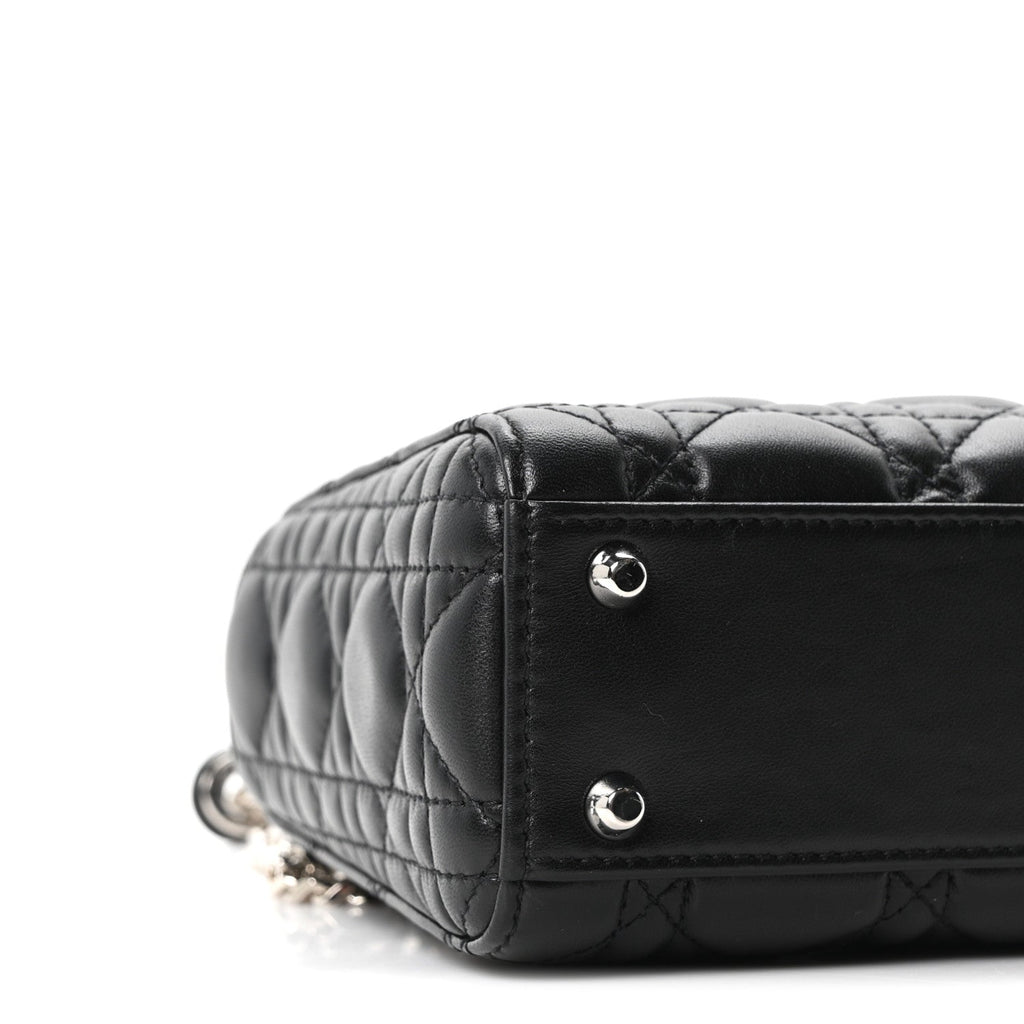 Lambskin Cannage Mini Lady Dior Black wholesalehk.shop