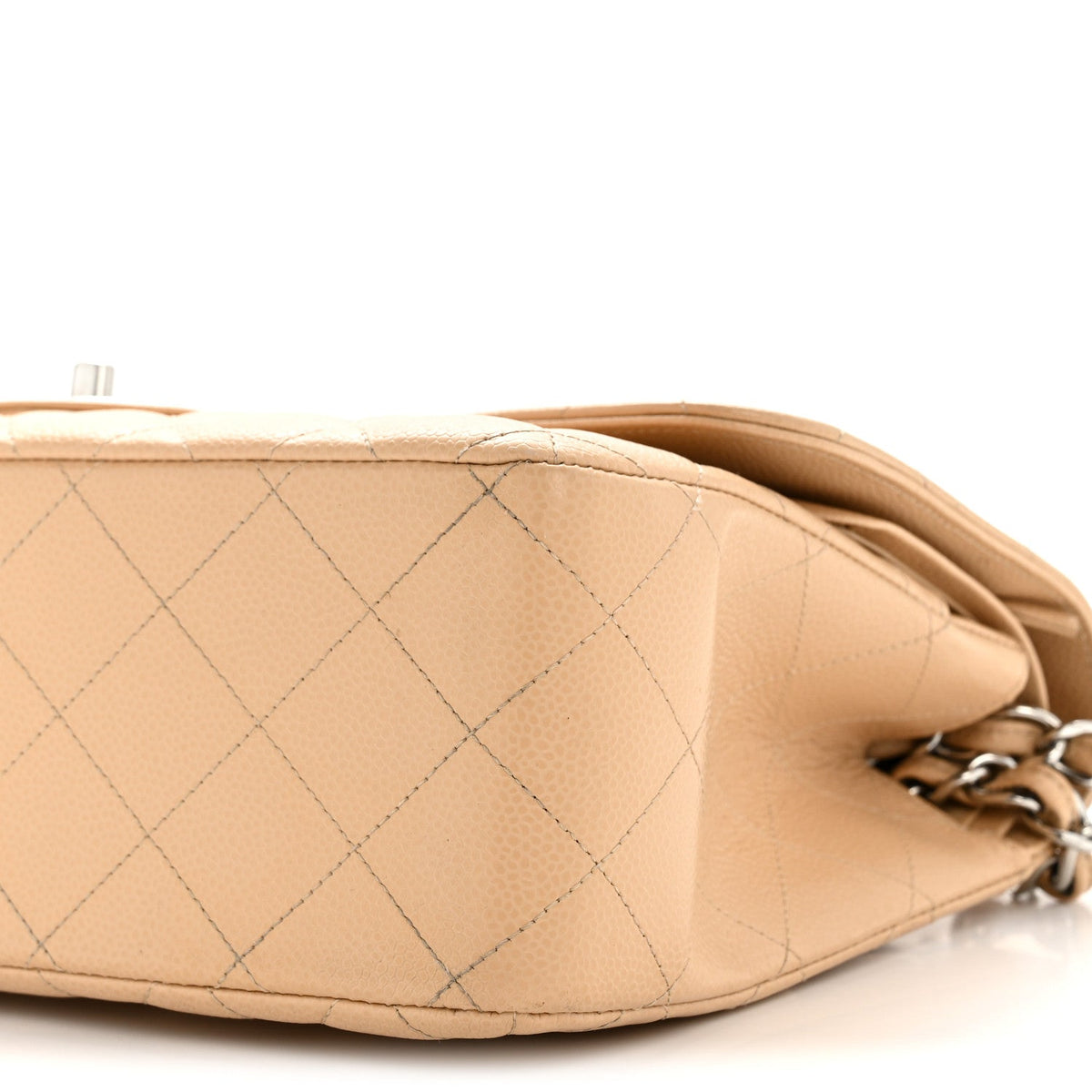 Caviar Quilted Jumbo Double Flap Beige Clair wholesalehk.shop