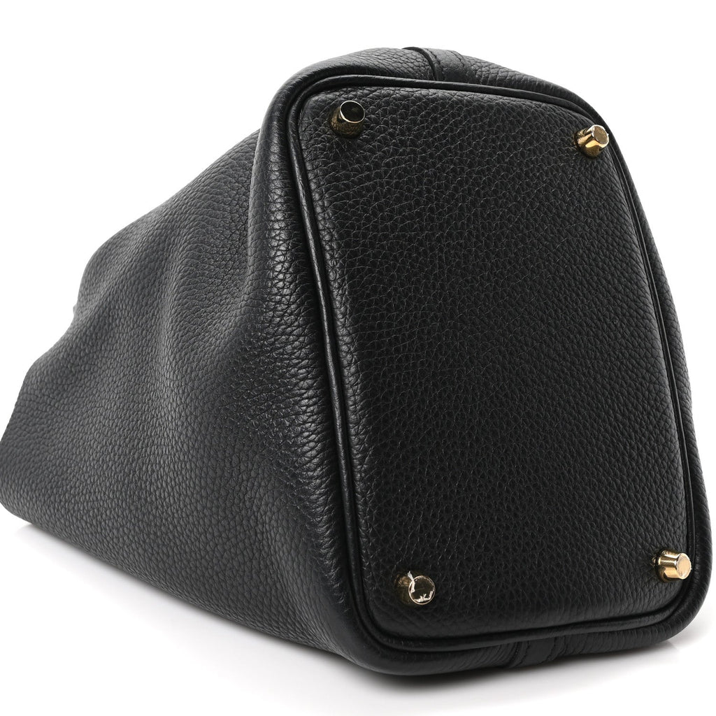 Taurillon Clemence Picotin Lock 18 PM Black £¨ Direct shipment via from wholesalehk.shop