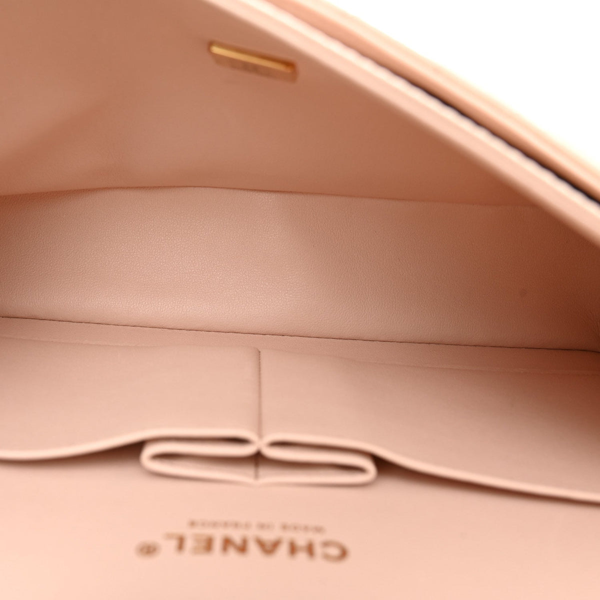 Caviar Quilted Medium Double Flap Light Beige wholesalehk.shop