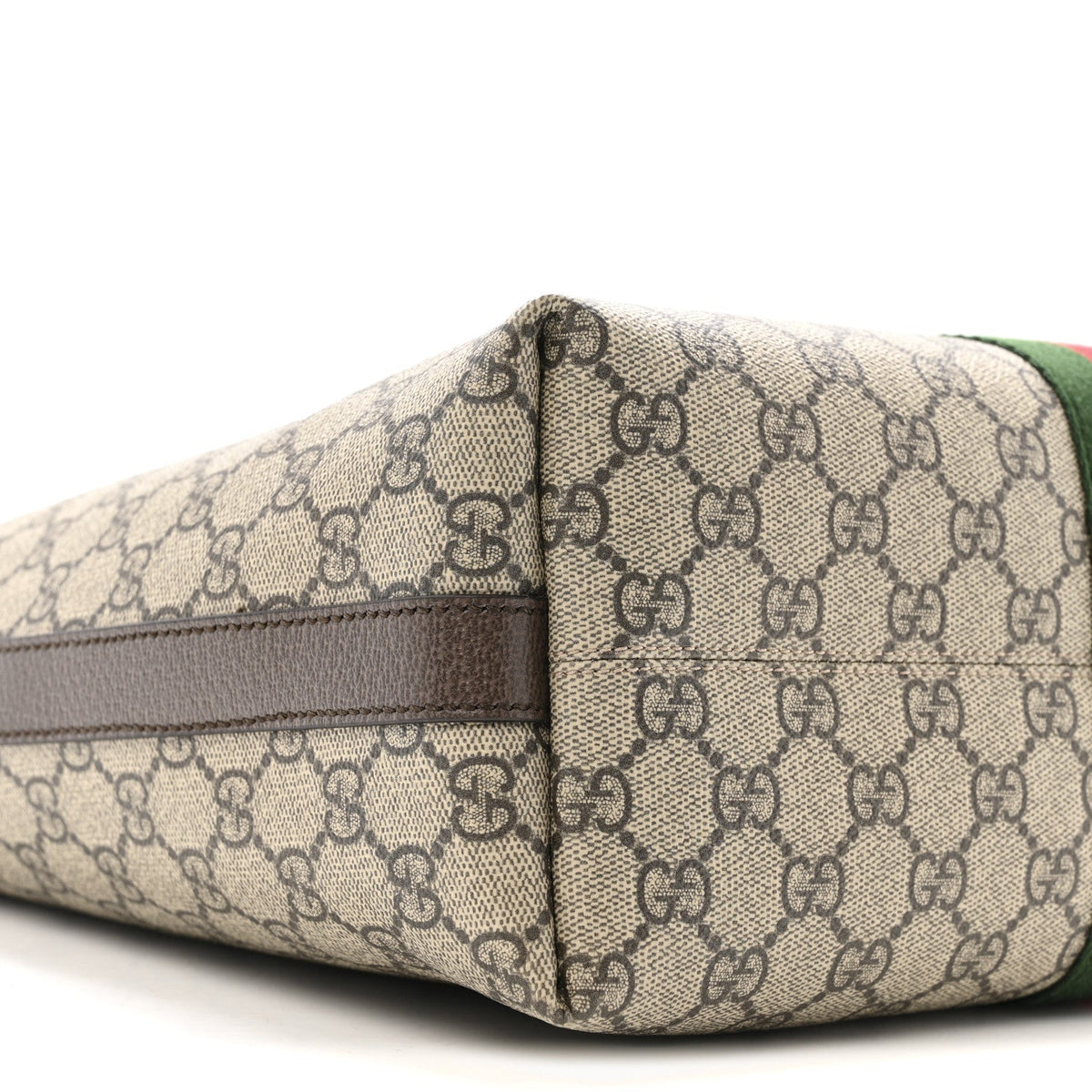 GG Supreme Monogram Medium Ophidia Tote Bag Brown wholesalehk.shop