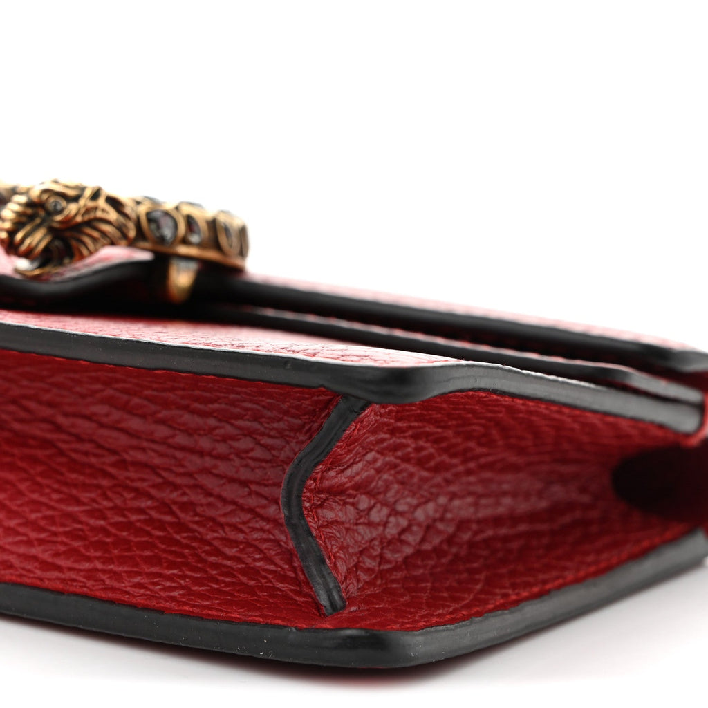 Dollar Calfskin Swarovski Crystal Small Dionysus Shoulder Bag Hibiscus Red wholesalehk.shop
