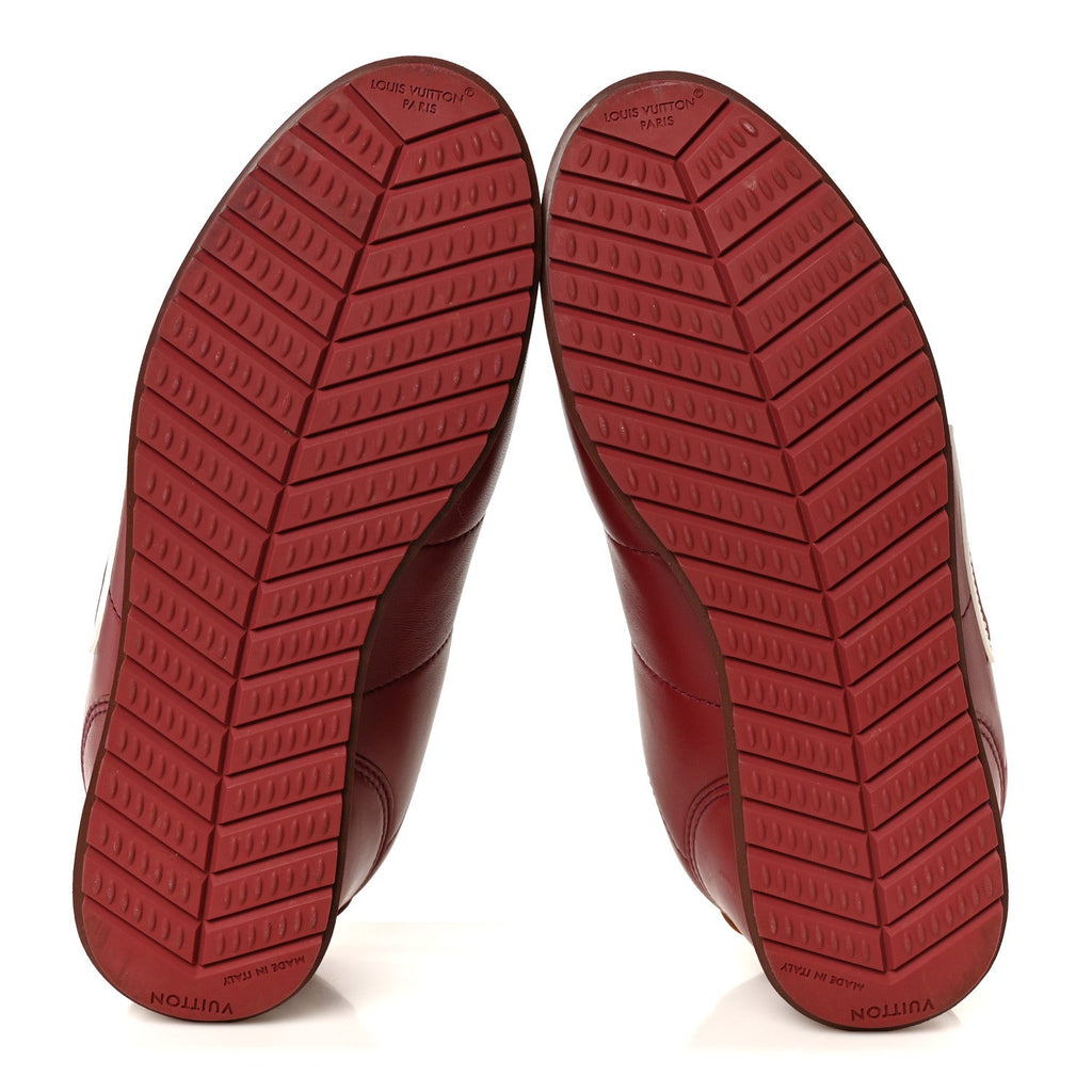 Lambskin Vachetta Mens LV Buttersoft Sneakers 10 Bordeaux £¨ Direct shipment via from wholesalehk.shop