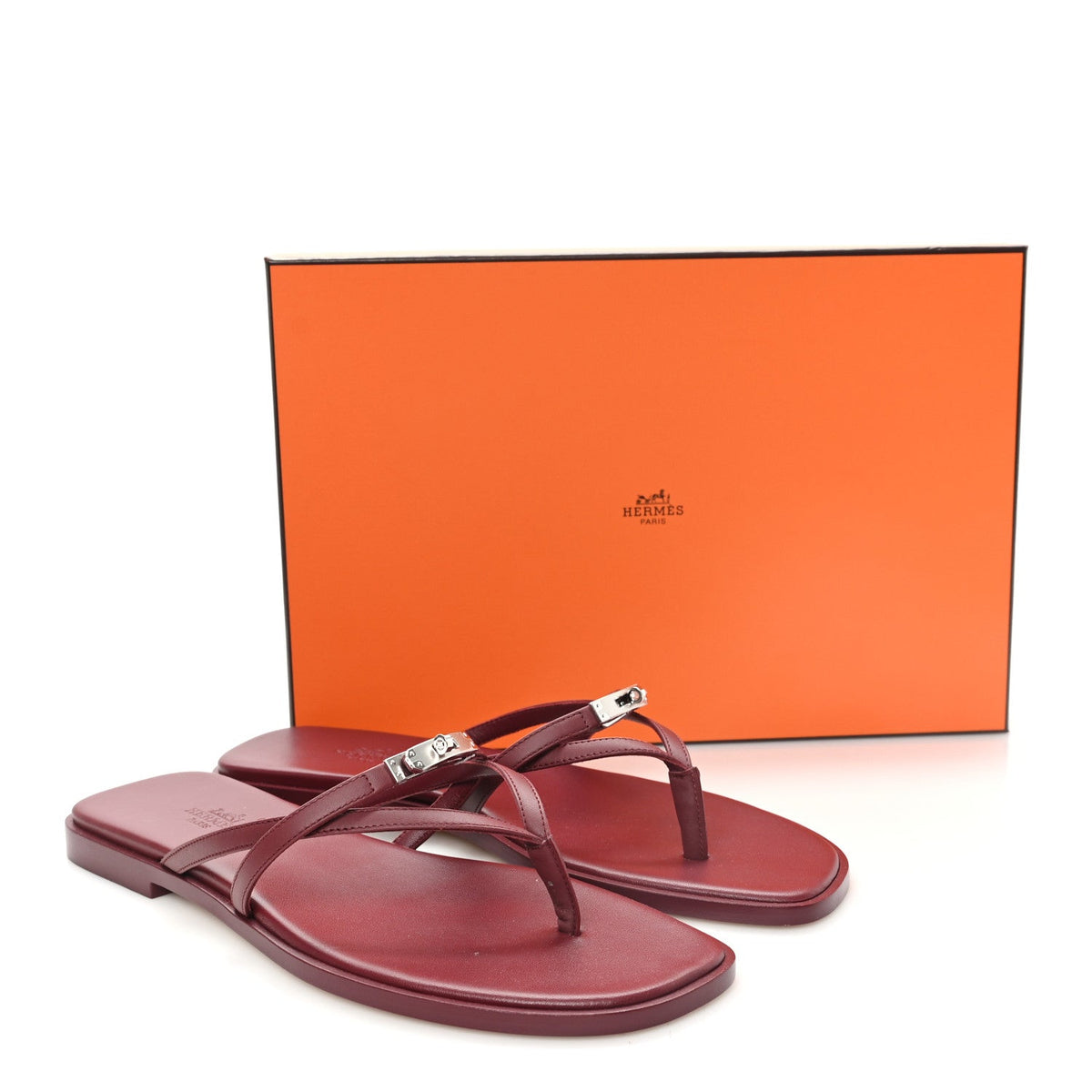 Calfskin Miss Sandals 39 Rouge H wholesalehk.shop