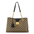 GG Supreme Monogram Bees Medium Padlock Tote Beige Oro Black £¨ Direct shipment via from wholesalehk.shop