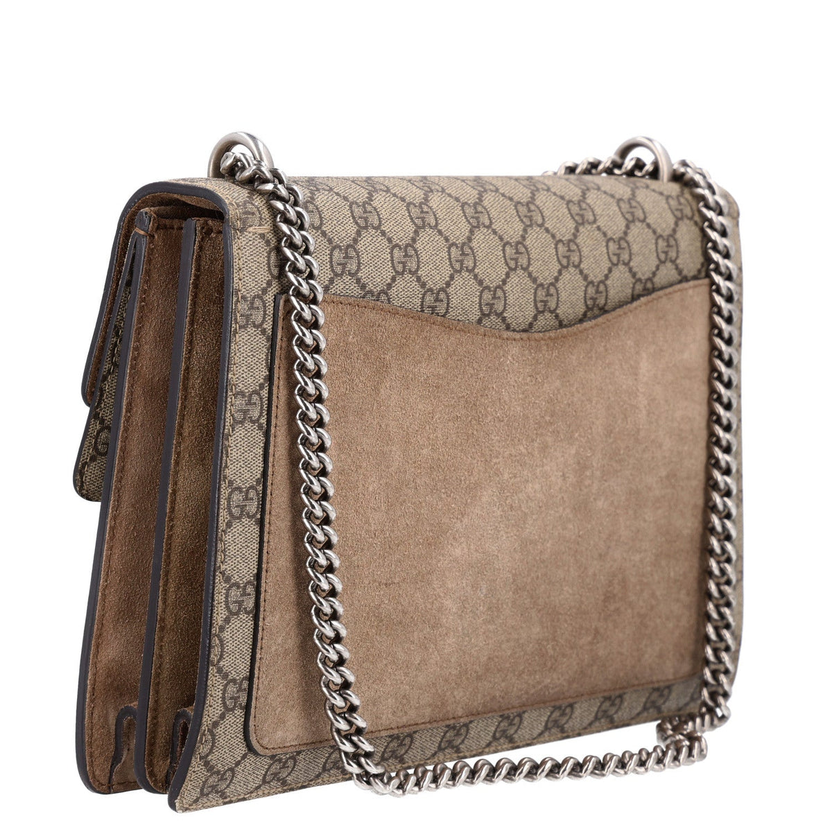 GG Supreme Monogram Medium Dionysus Shoulder Bag Taupe wholesalehk.shop