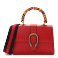 Dollar Calfskin Crystal Web Medium Dionysus Bamboo Top Handle Bag Hibiscus Red Black Diamond wholesalehk.shop