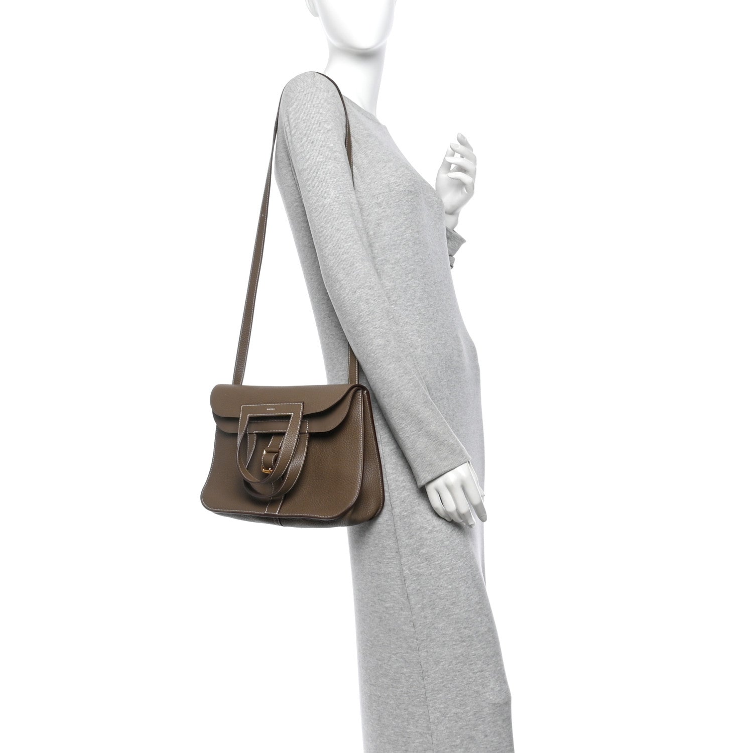 Taurillon Clemence Halzan 31 GM Etoupe £¨ Direct shipment via from wholesalehk.shop