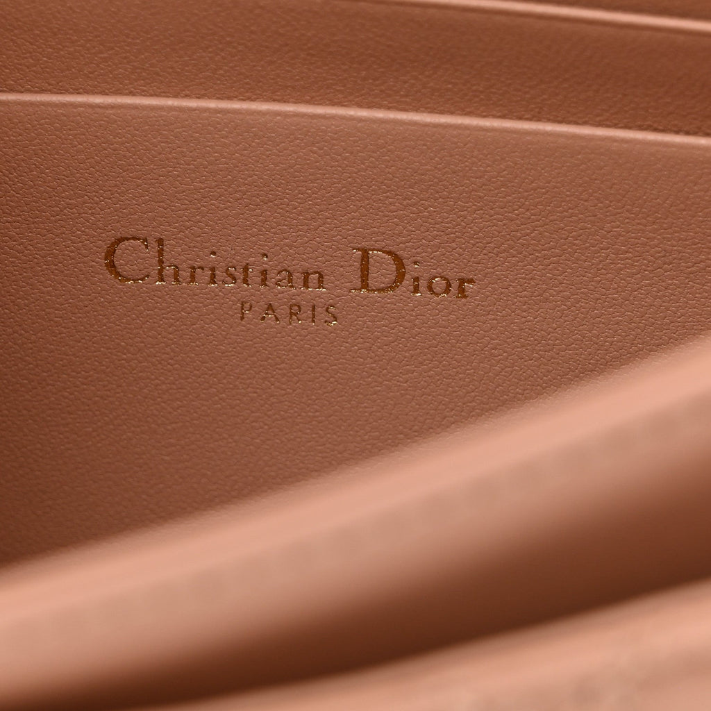 Lambskin Cannage Mini My Dior Bag Rose Des Vents wholesalehk.shop