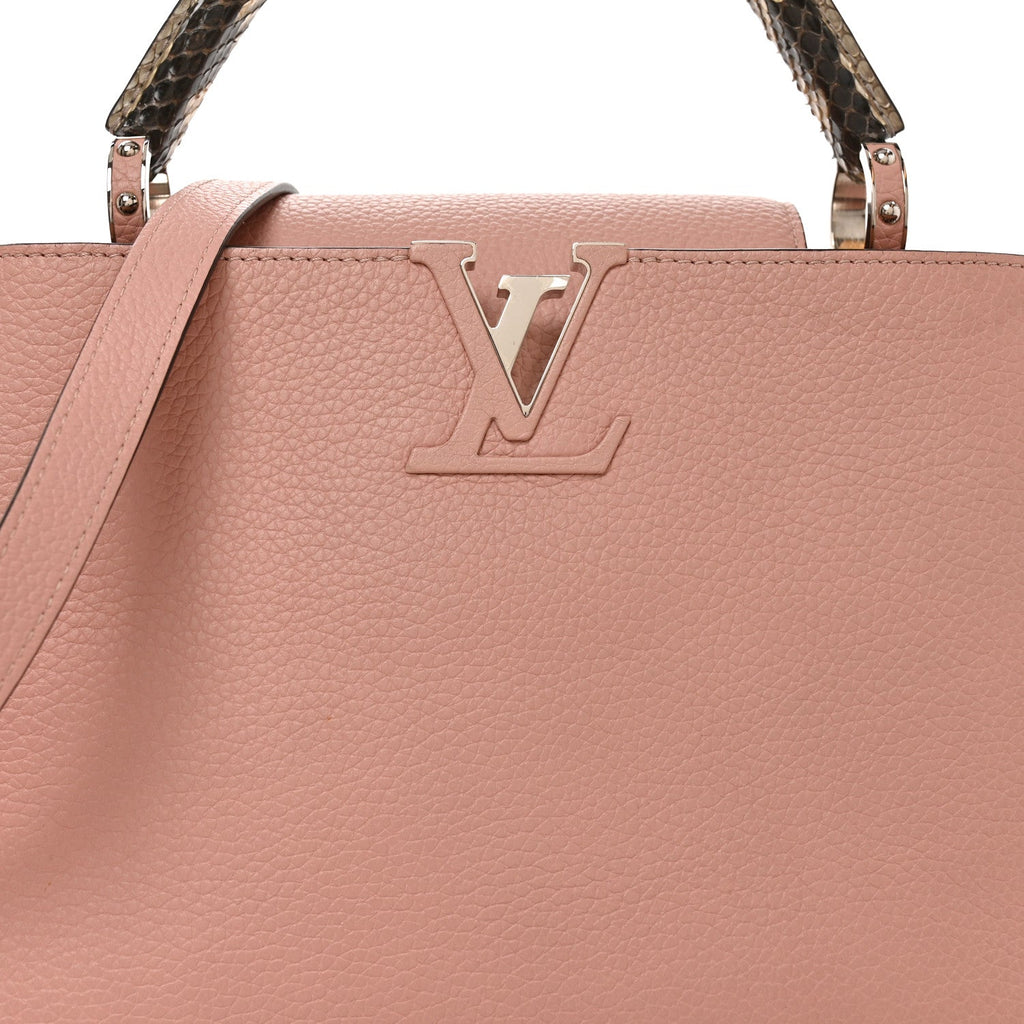 Taurillon Snakeskin Capucines PM Magnolia £¨ Direct shipment via from wholesalehk.shop