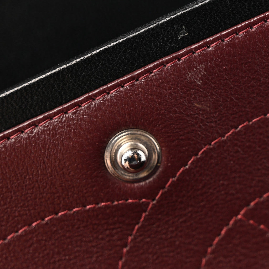 Lambskin Quilted Jumbo Double Flap Black wholesalehk.shop