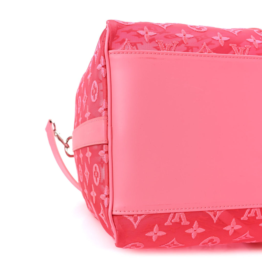 Monogram Fluo See Through Keepall Bandouliere 50 Rose wholesalehk.shop