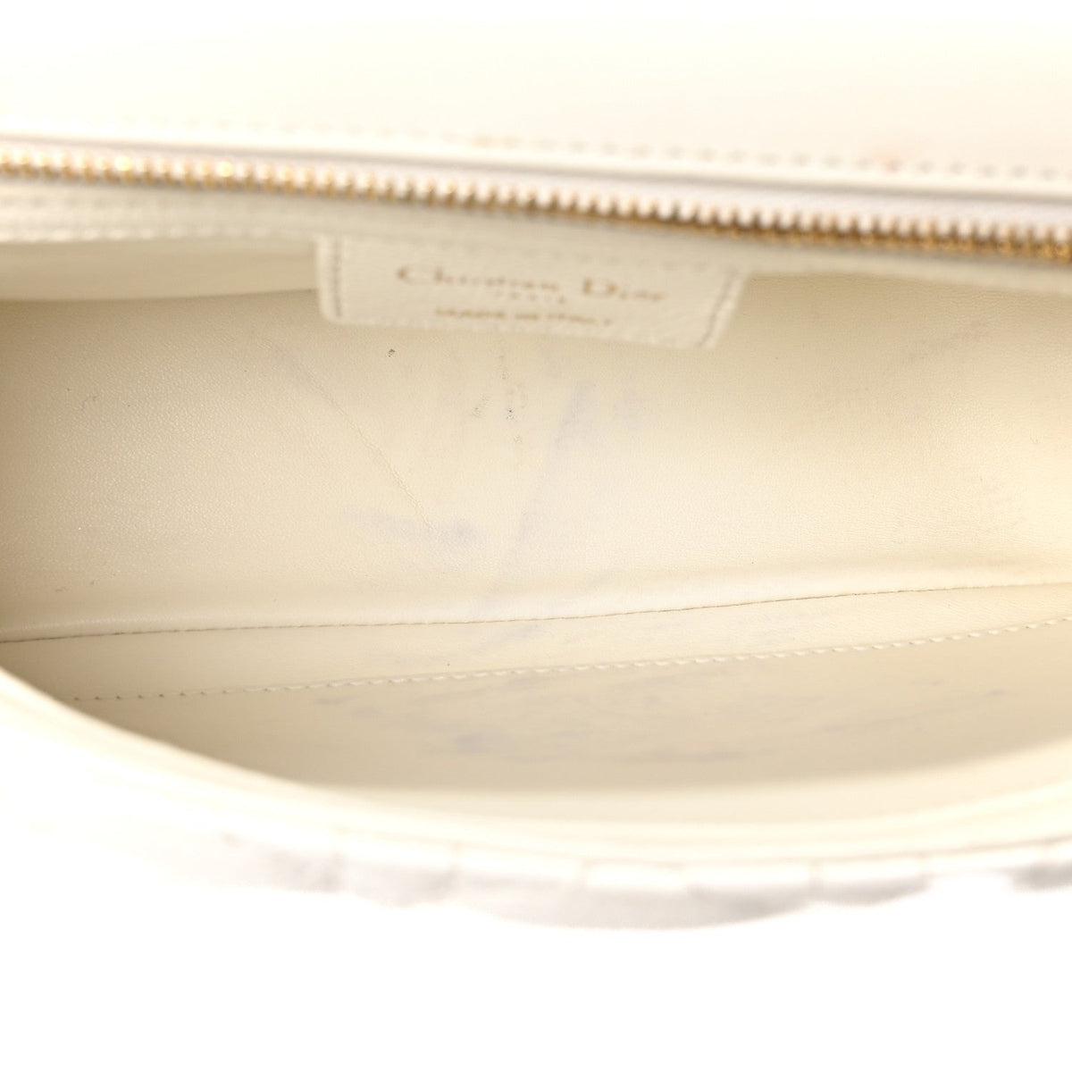 Supple Calfskin Cannage Medium Caro Bag Ivory wholesalehk.shop