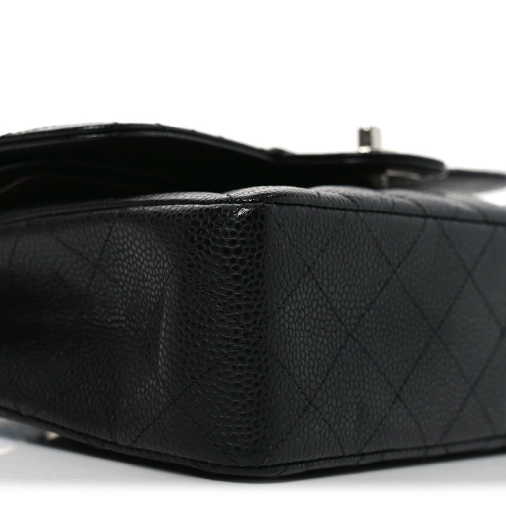 Caviar Quilted Small Double Flap Black wholesalehk.shop