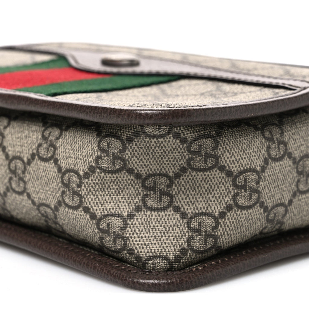 GG Supreme Monogram Web Ophidia Crossbody Bag Beige New Acero wholesalehk.shop