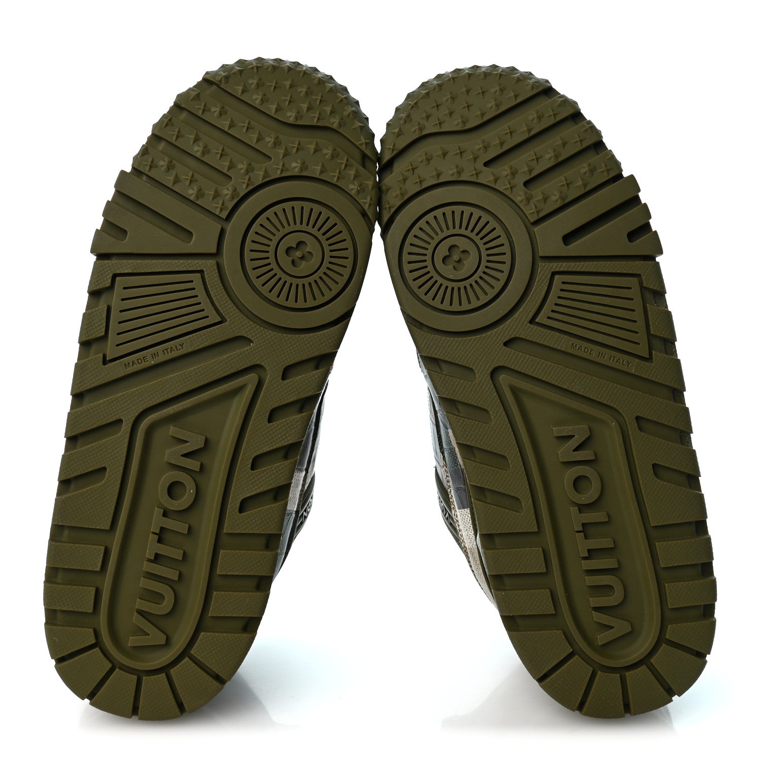 Damoflage Mens LV Trainer Maxi Sneakers 8 Green £¨ Direct shipment via from wholesalehk.shop