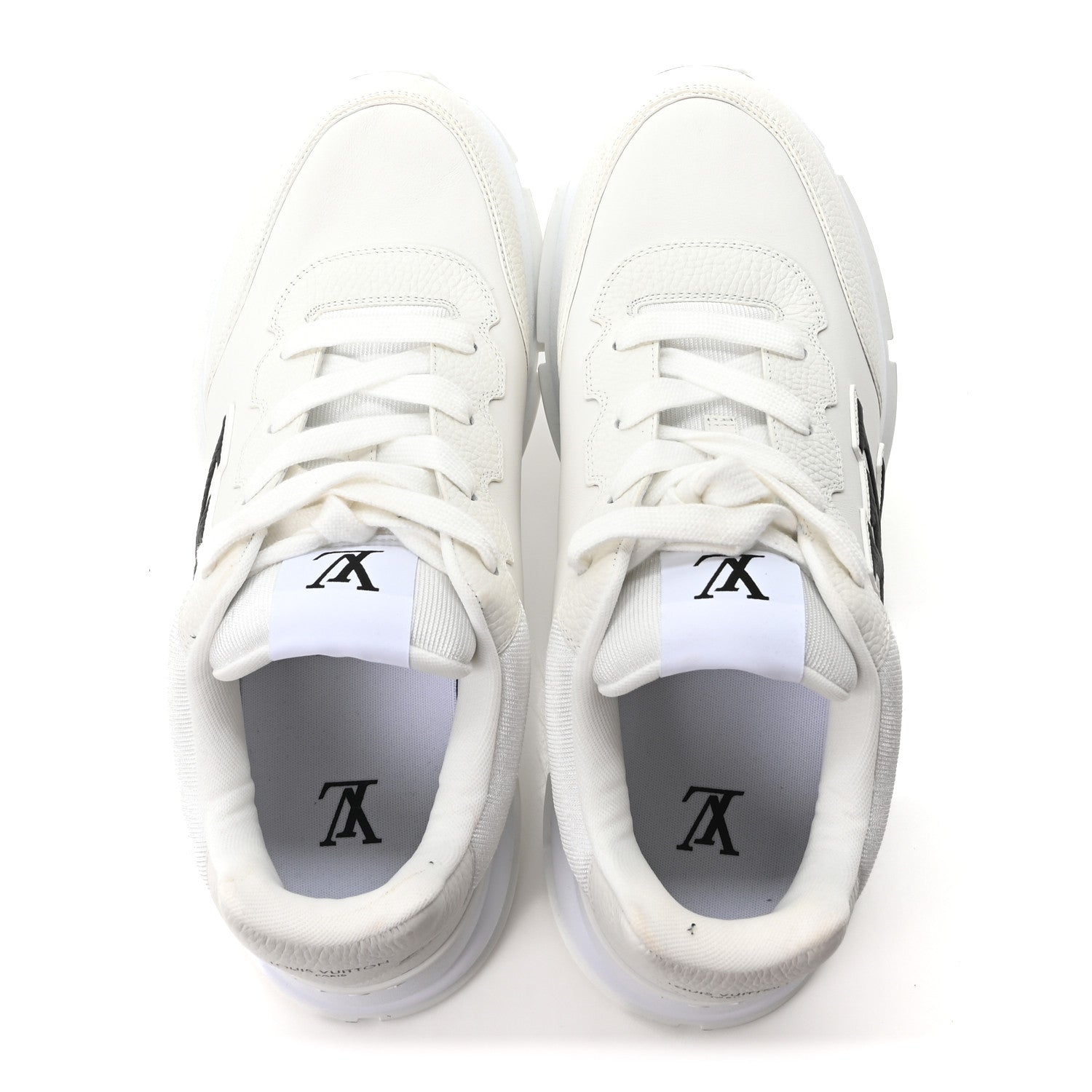 Calfskin Mens LV Classic Sneakers 9.5 White £¨ Direct shipment via from wholesalehk.shop