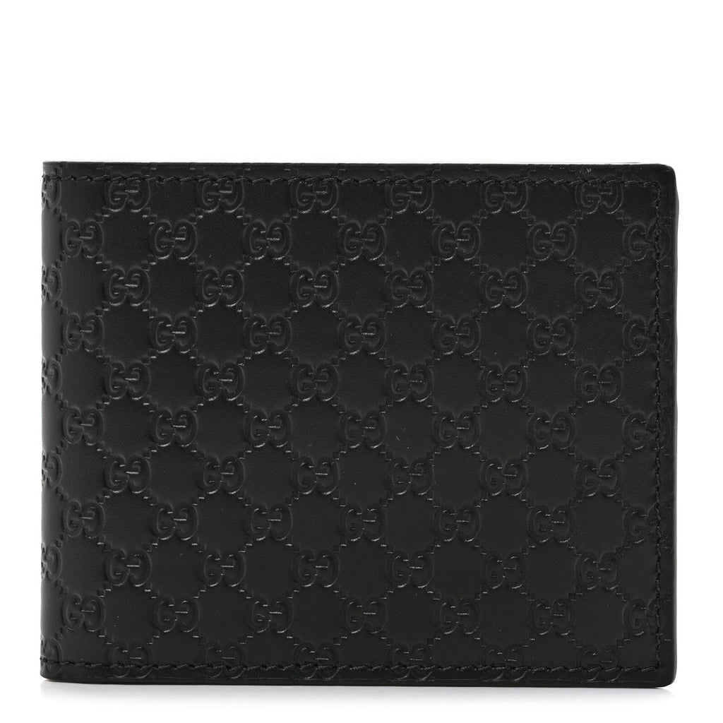 Microguccissima Bi-Fold Wallet Black £¨ Direct shipment via from wholesalehk.shop