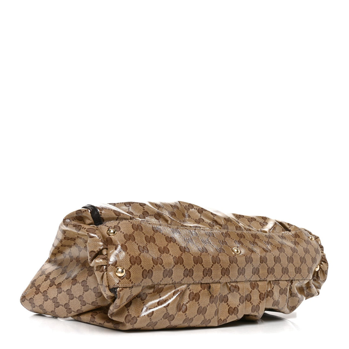 Crystal Monogram Large D Gold Ring Tote Dark Brown wholesalehk.shop