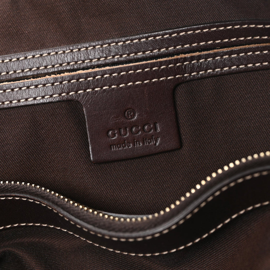 GG Plus Monogram Joy Vertical Tote Dark Brown wholesalehk.shop