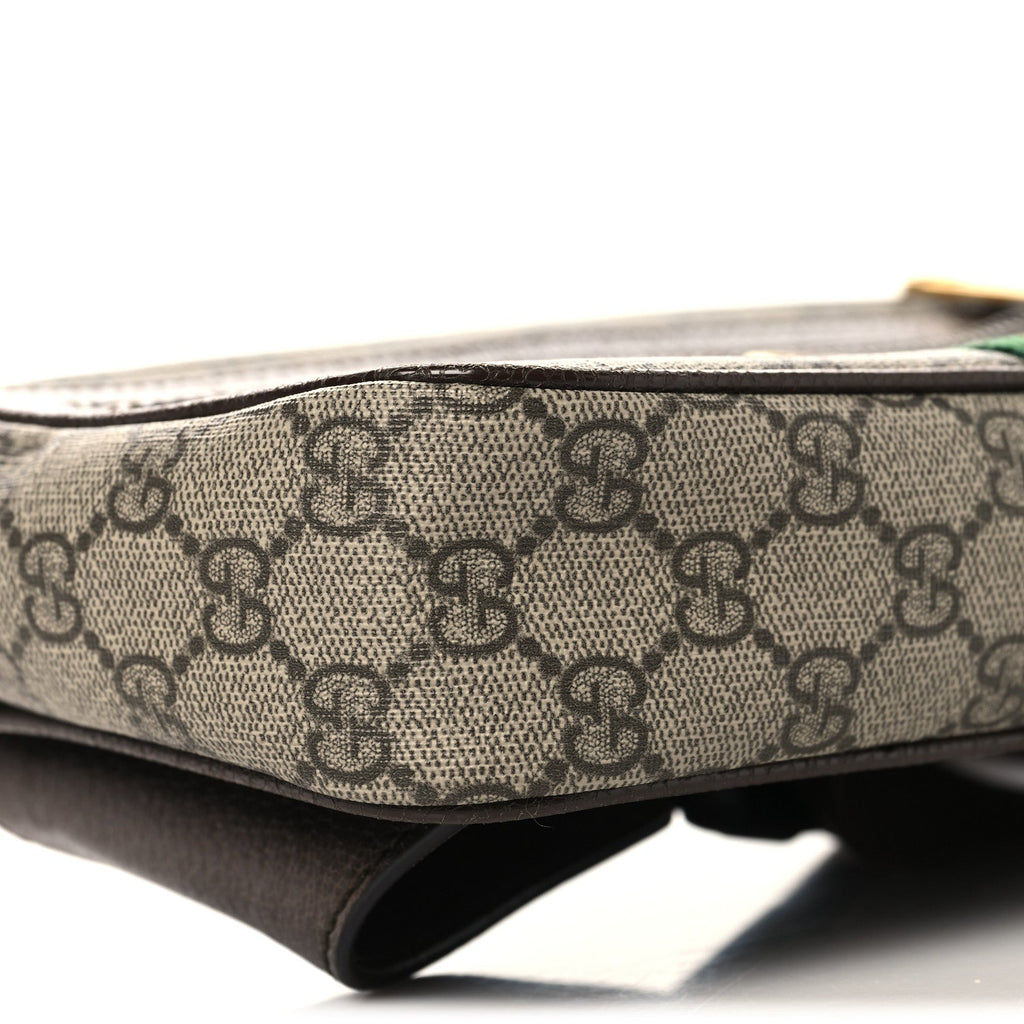 Soft GG Supreme Monogram Medium Ophidia Belt Bag Dark Brown wholesalehk.shop