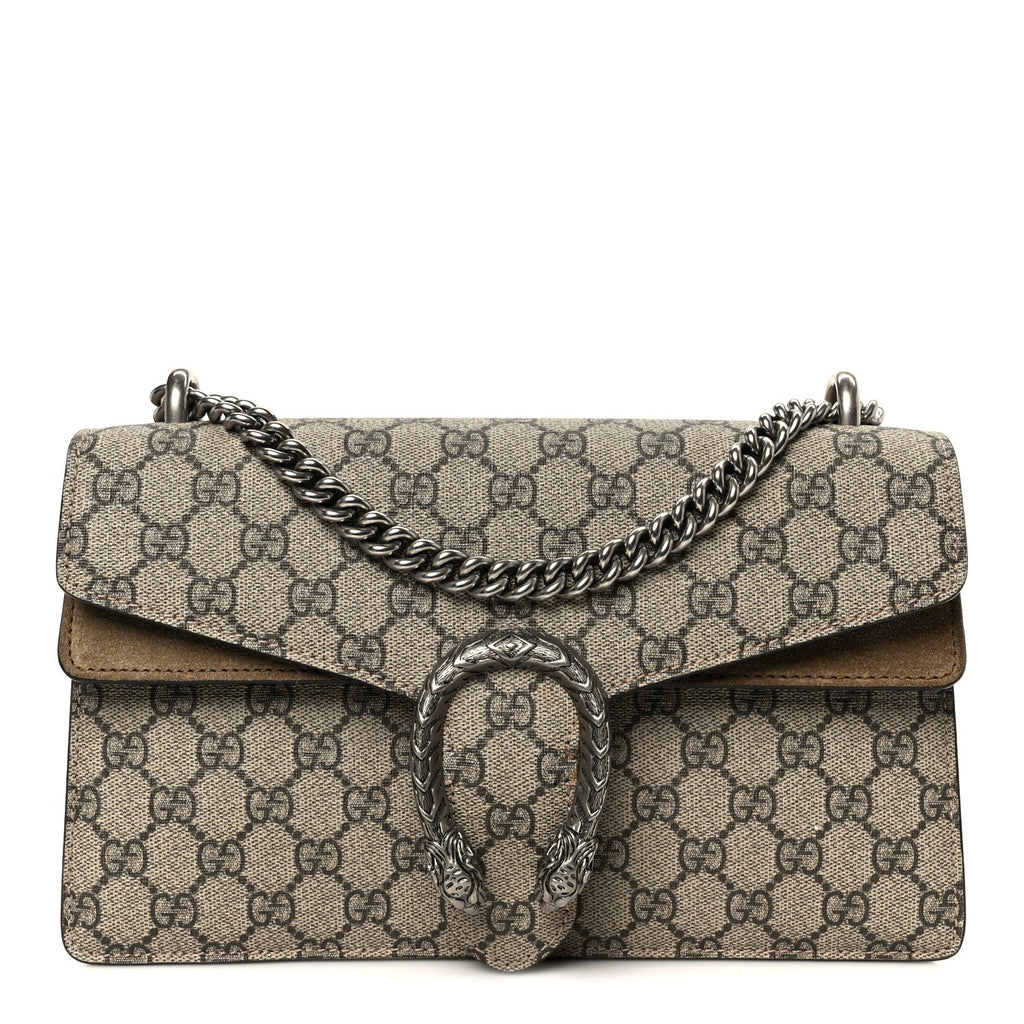 GG Supreme Monogram Small Dionysus Shoulder Bag Taupe wholesalehk.shop