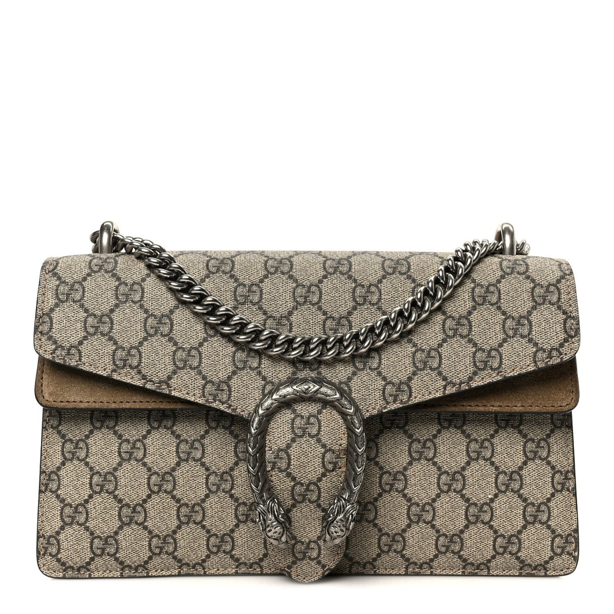 GG Supreme Monogram Small Dionysus Shoulder Bag Taupe wholesalehk.shop
