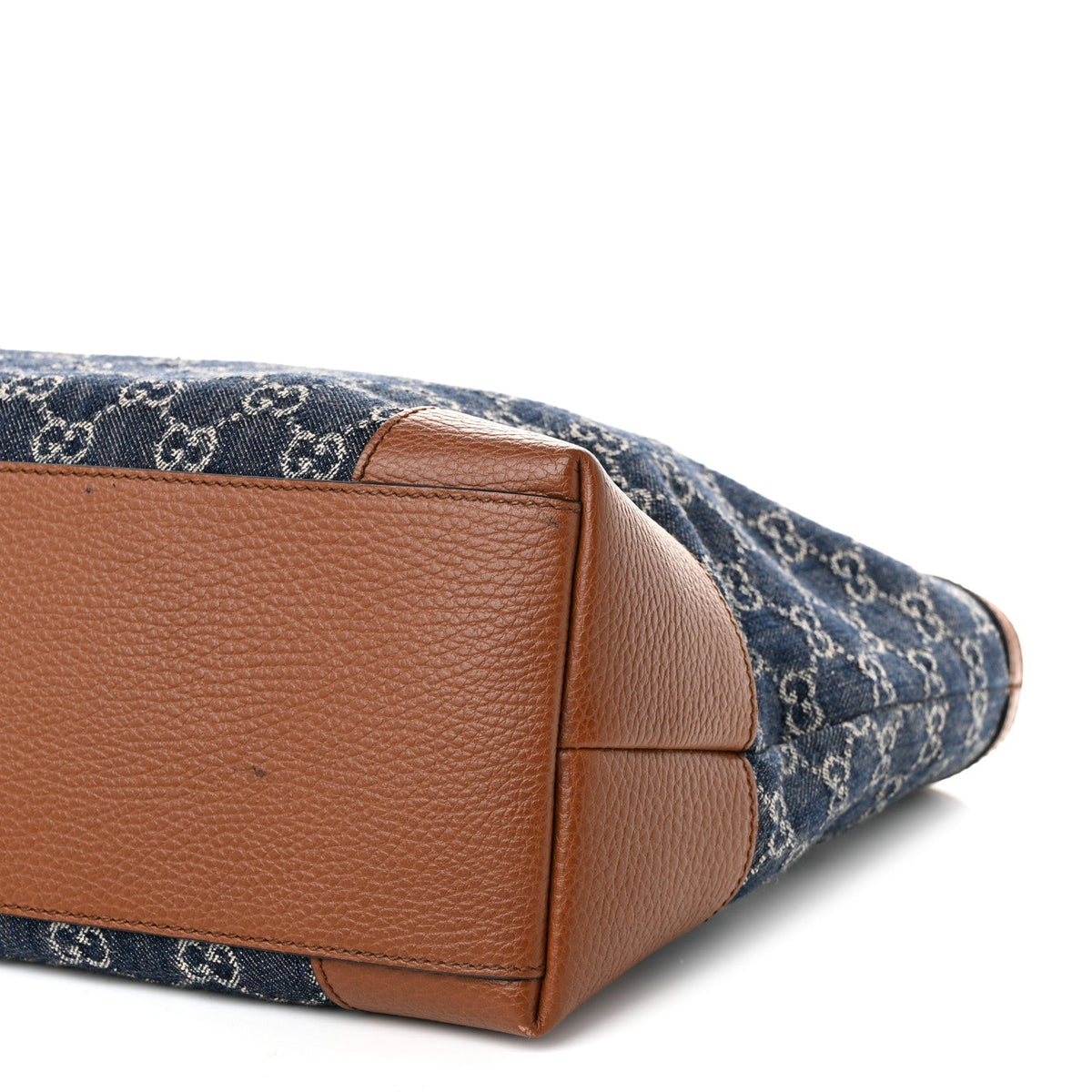 New Denim GG Monogram Medium Ophidia Shopping Tote Blue Tea Cuir wholesalehk.shop