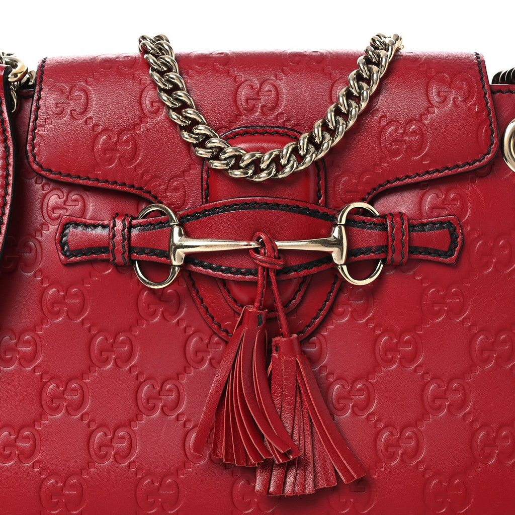 Guccissima Small Emily Shoulder Bag Red £¨ Direct shipment via from wholesalehk.shop