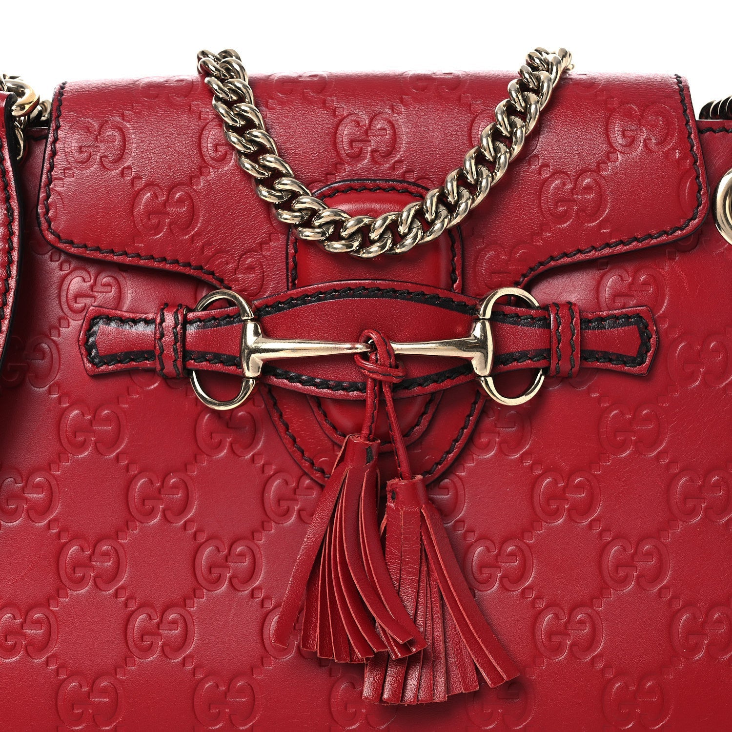 Guccissima Small Emily Shoulder Bag Red £¨ Direct shipment via from wholesalehk.shop