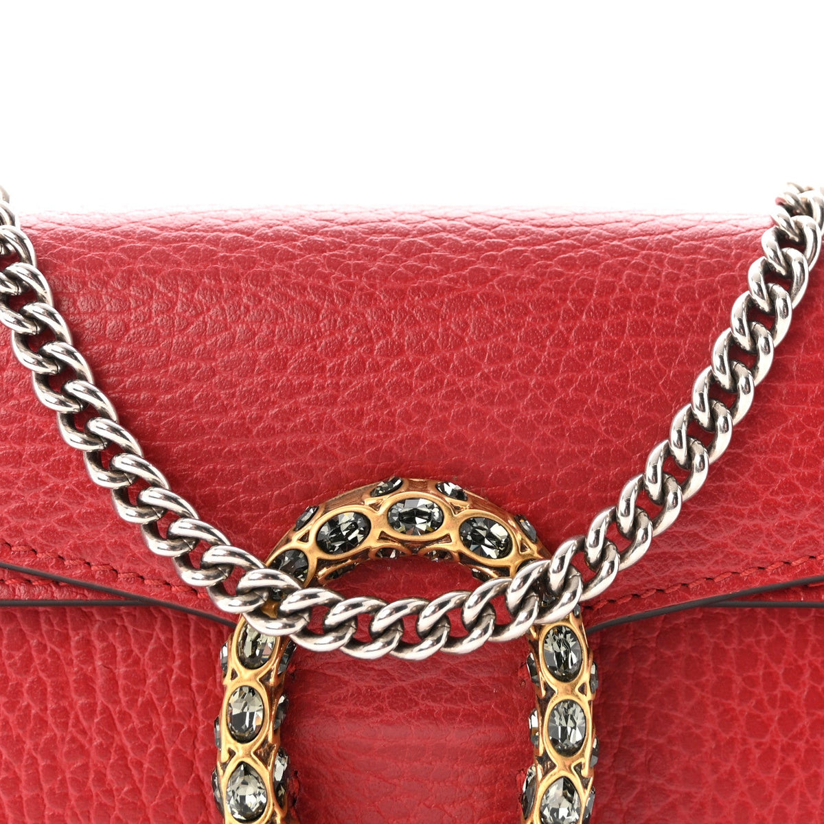 Calfskin Super Mini Dionysus Shoulder Bag Hibiscus Red wholesalehk.shop