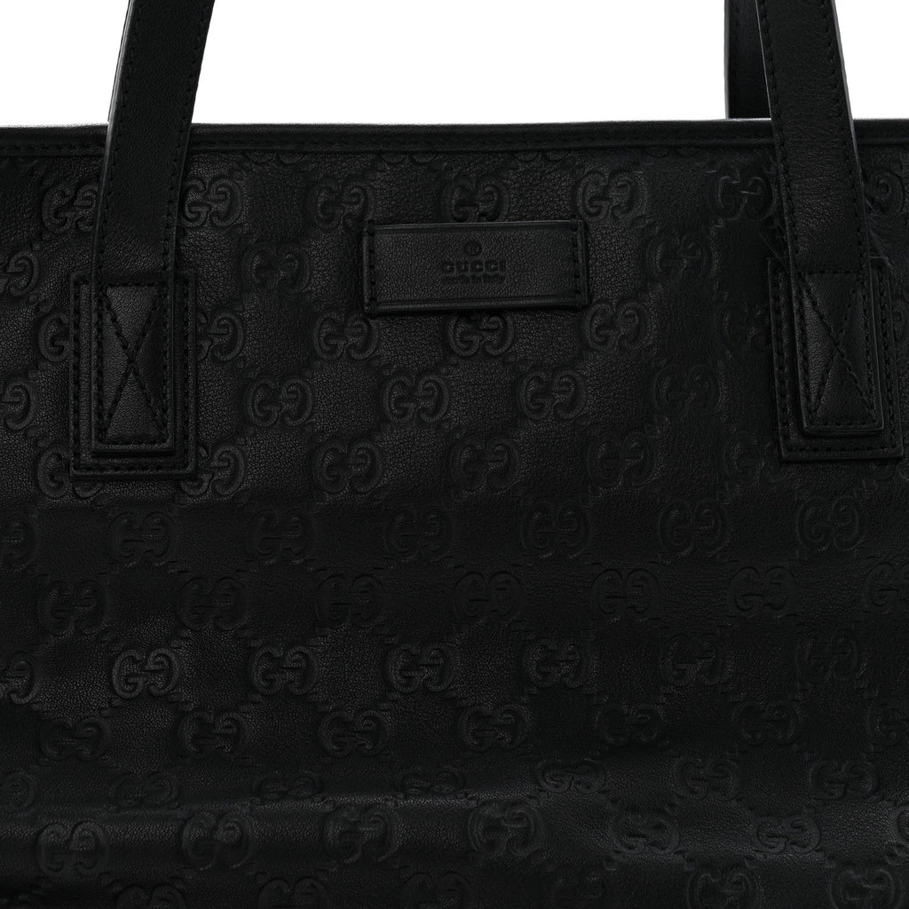 Guccissima Medium Zippered Shopping Tote Black £¨ Direct shipment via from wholesalehk.shop