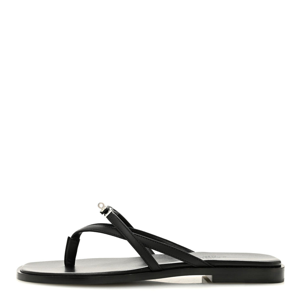 Calfskin Miss Sandals 36 Black wholesalehk.shop