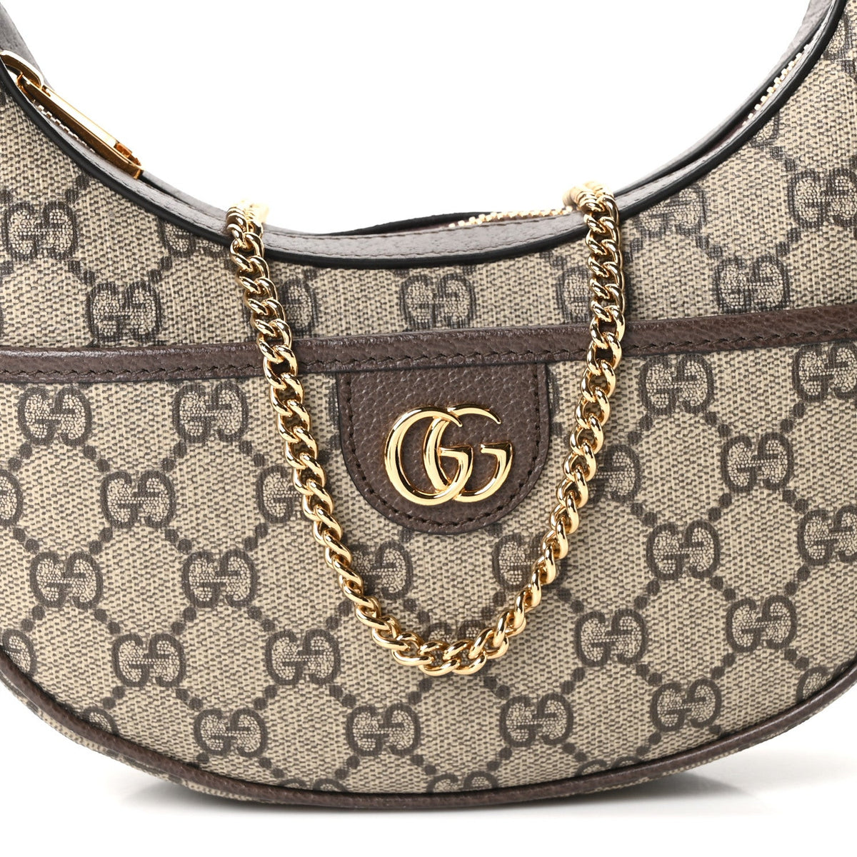 GG Supreme Monogram Textured Dollar Calfskin Small Ophidia Shoulder Bag Beige Ebony New Acero wholesalehk.shop