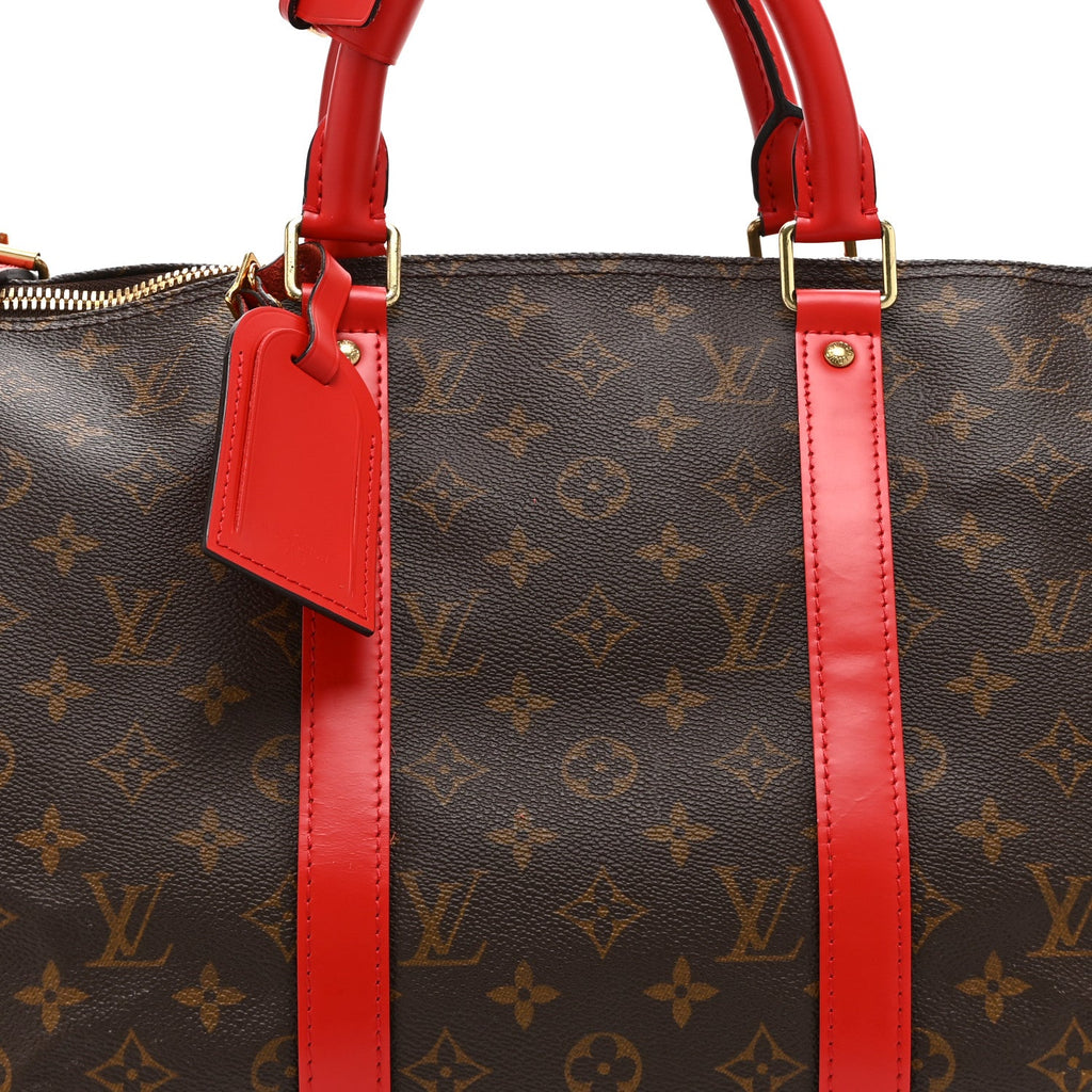 Calfskin Monogram Keepall Bandouliere 50 Coquelicot wholesalehk.shop