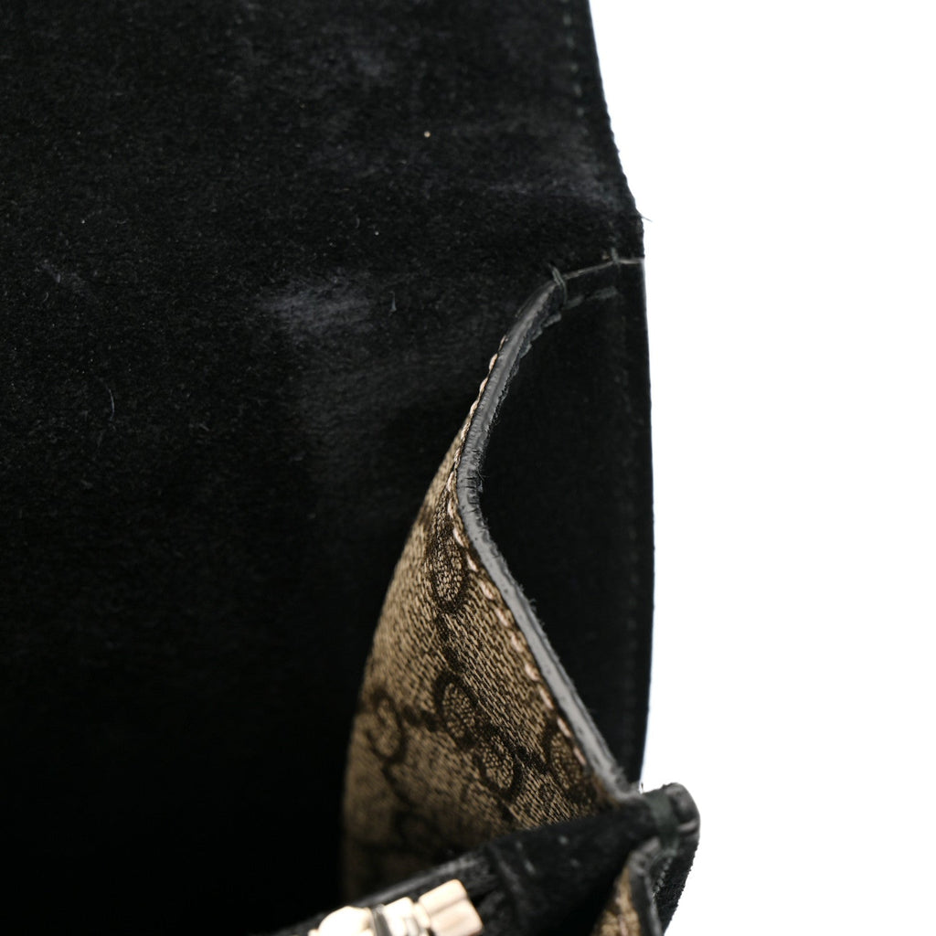GG Supreme Monogram Medium Dionysus Shoulder Bag Black wholesalehk.shop