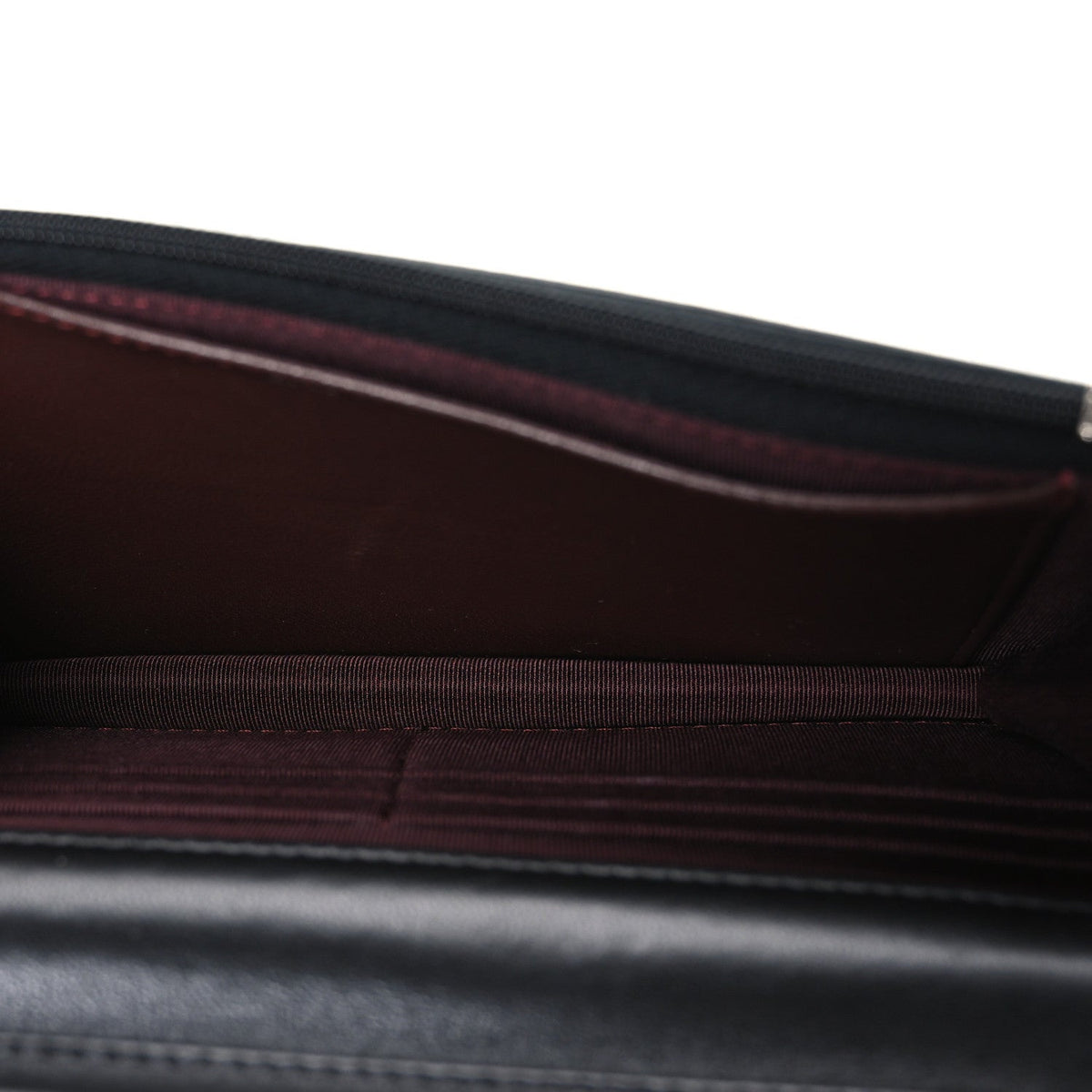 Lambskin Quilted Wallet On Chain WOC Black wholesalehk.shop