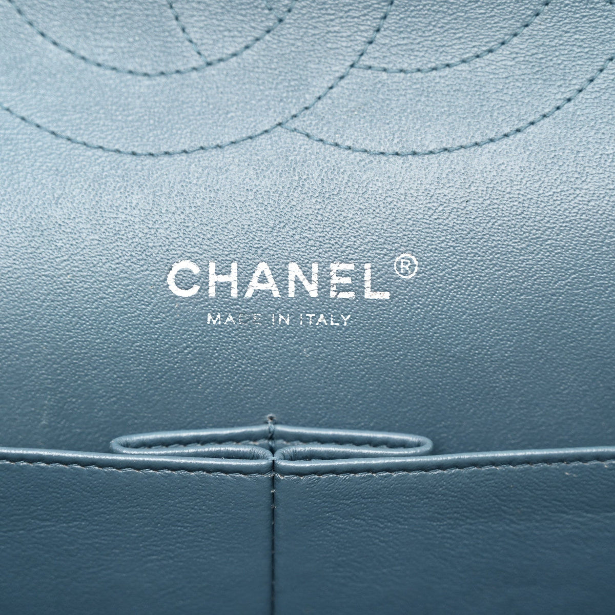 Lambskin Quilted Jumbo Double Flap Dark Blue wholesalehk.shop