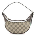 GG Supreme Monogram Textured Calfskin Web Mini Ophidia Half Moon Hobo Beige Ebony New Acero Beige Ebony New Acero wholesalehk.shop