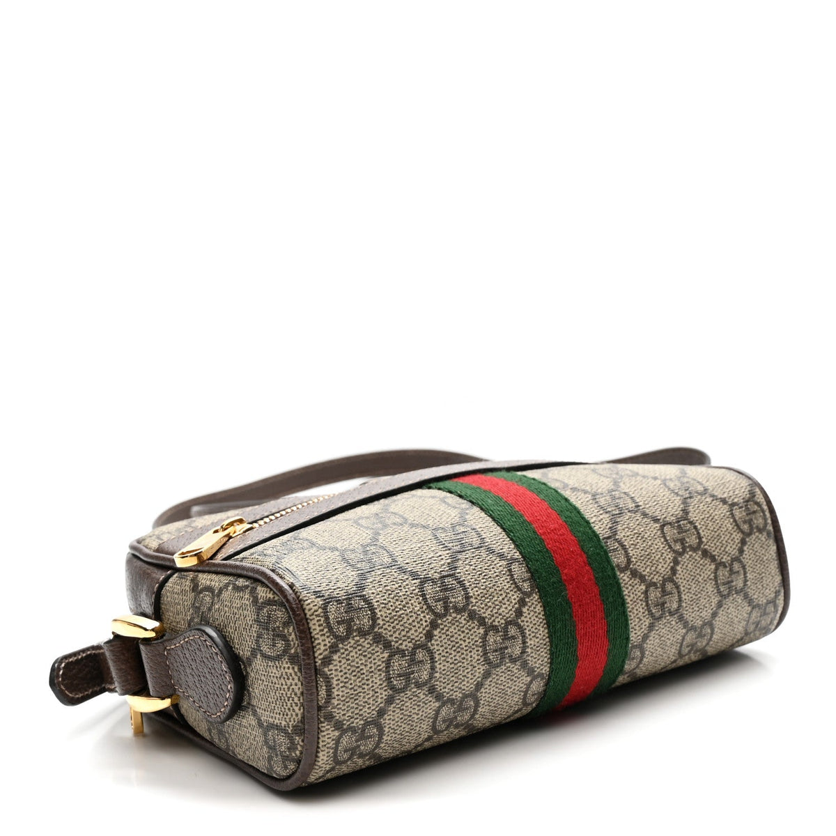 GG Supreme Monogram Web Mini Ophidia Shoulder Bag Brown wholesalehk.shop