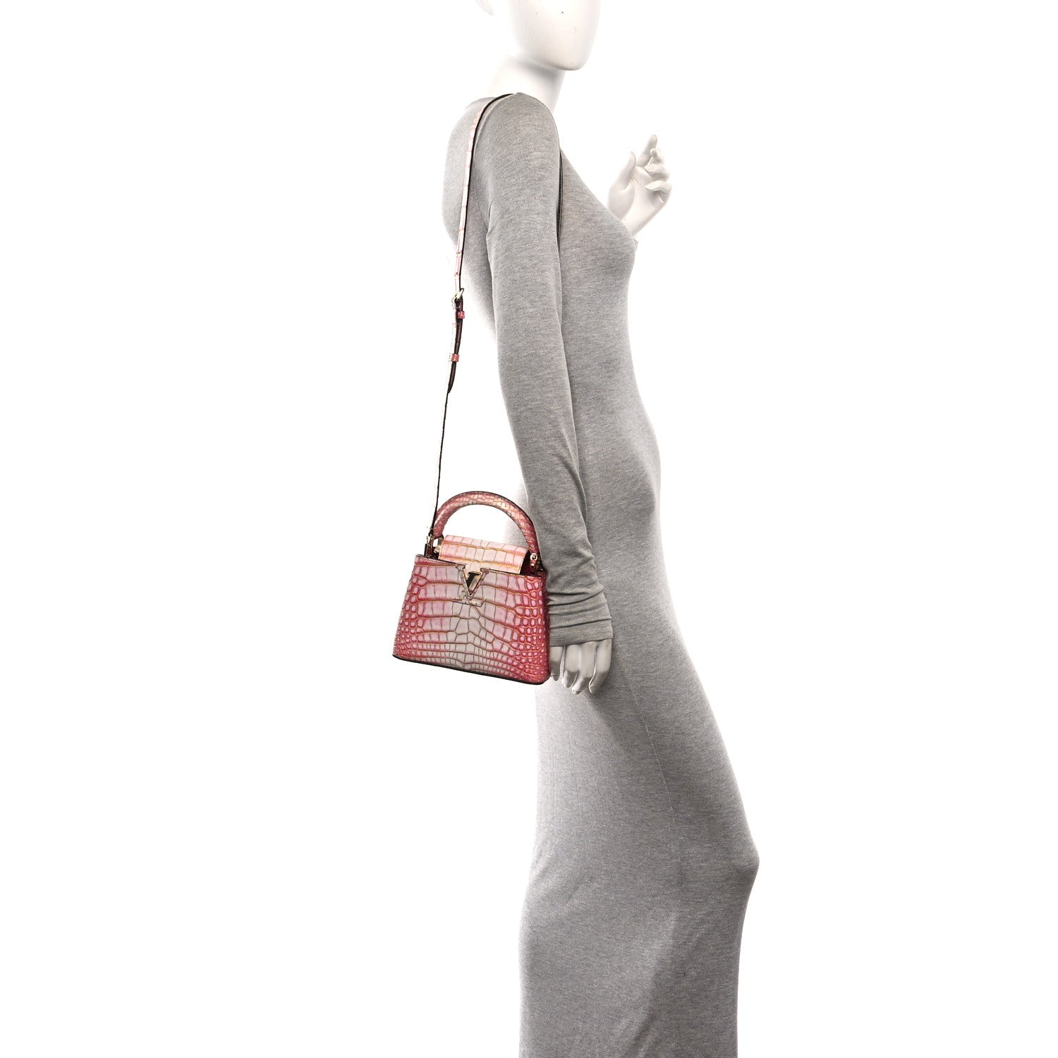 Crocodile Mini Capucines Sahara Rose £¨ Direct shipment via from wholesalehk.shop