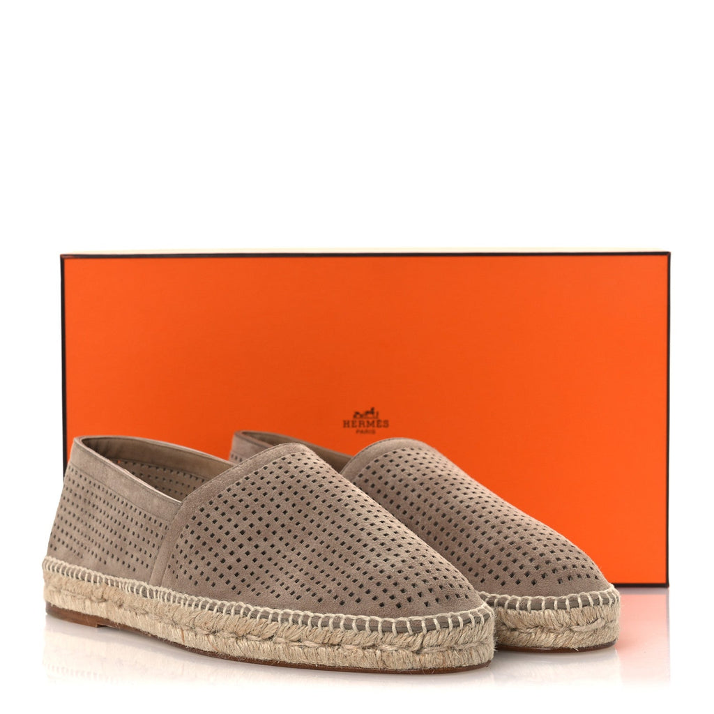 Suede Goatskin Mens Enrique Espadrilles 42 Beige Sable wholesalehk.shop