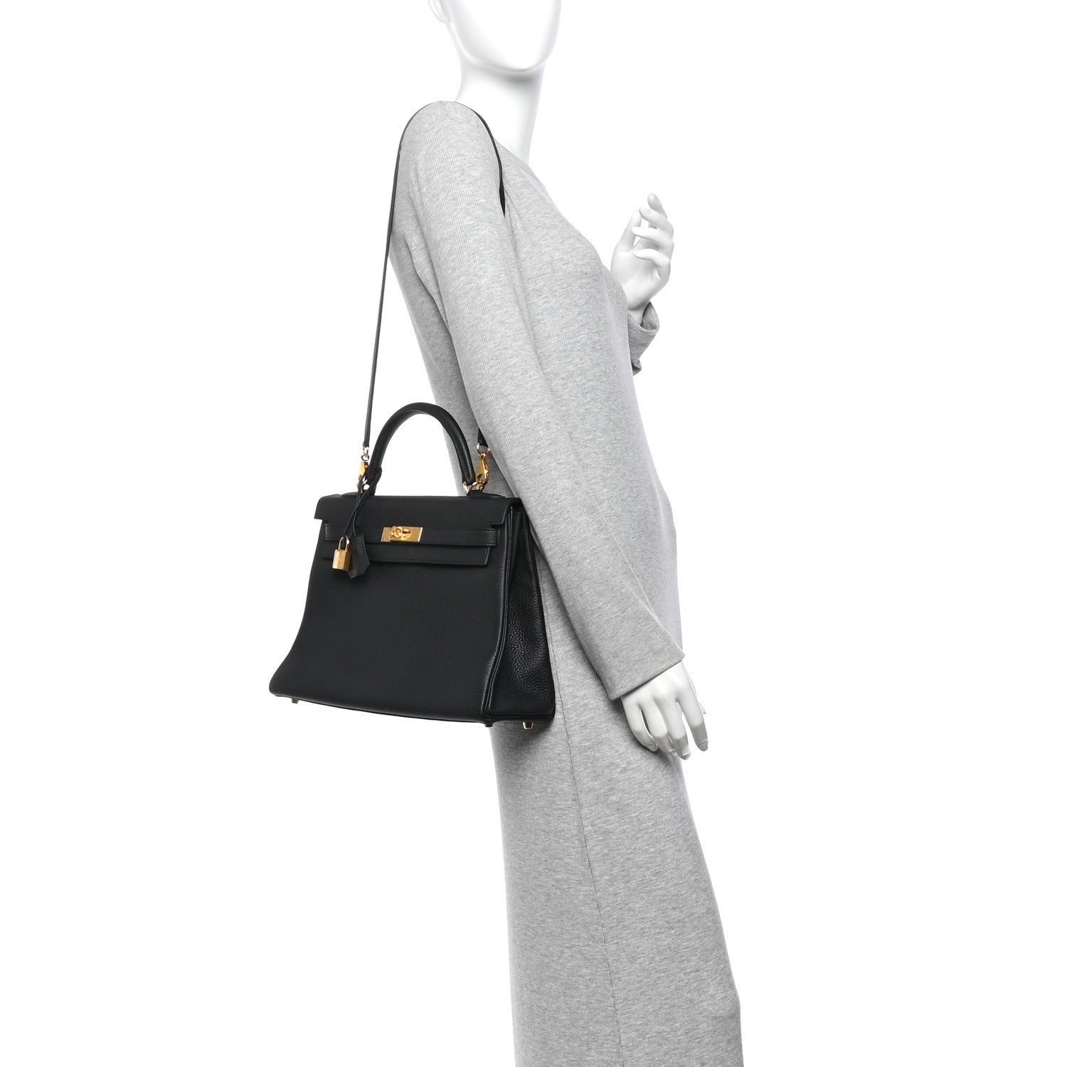 Togo Kelly Retourne 32 Black £¨ Direct shipment via from wholesalehk.shop