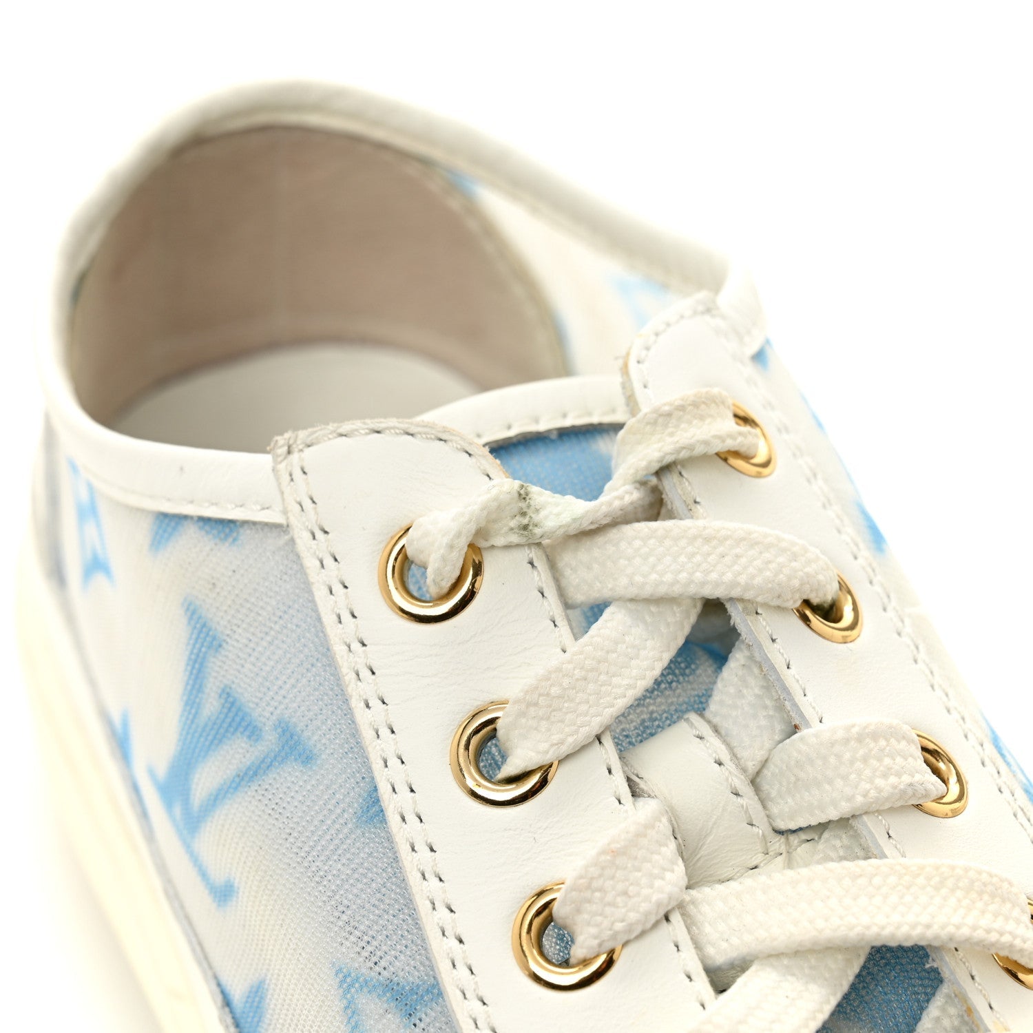 Technical Fabric Calfskin Monogram Stellar Sneakers 35  Blue £¨ Direct shipment via from wholesalehk.shop