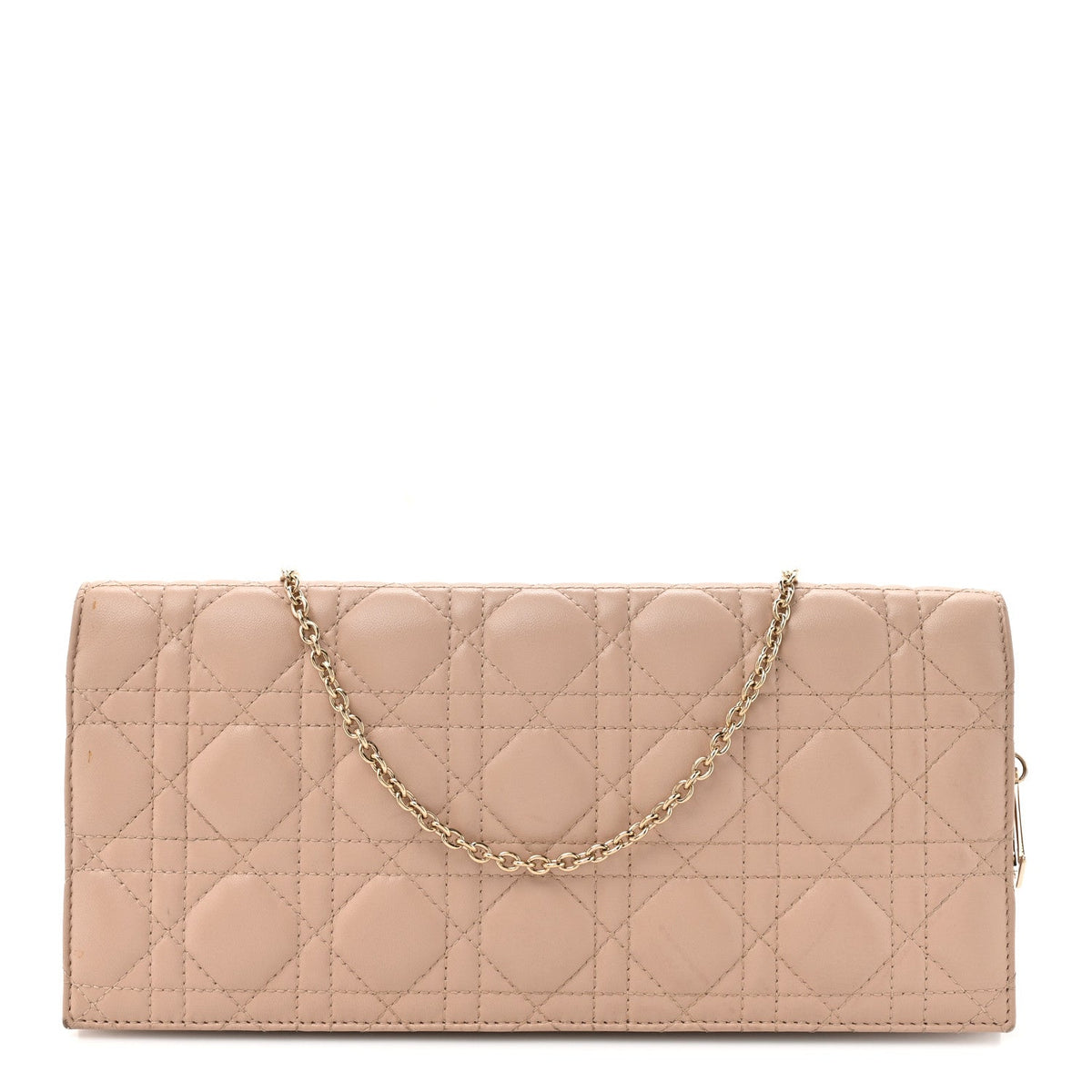 Lambskin Cannage Lady Dior Convertible Clutch Pink wholesalehk.shop