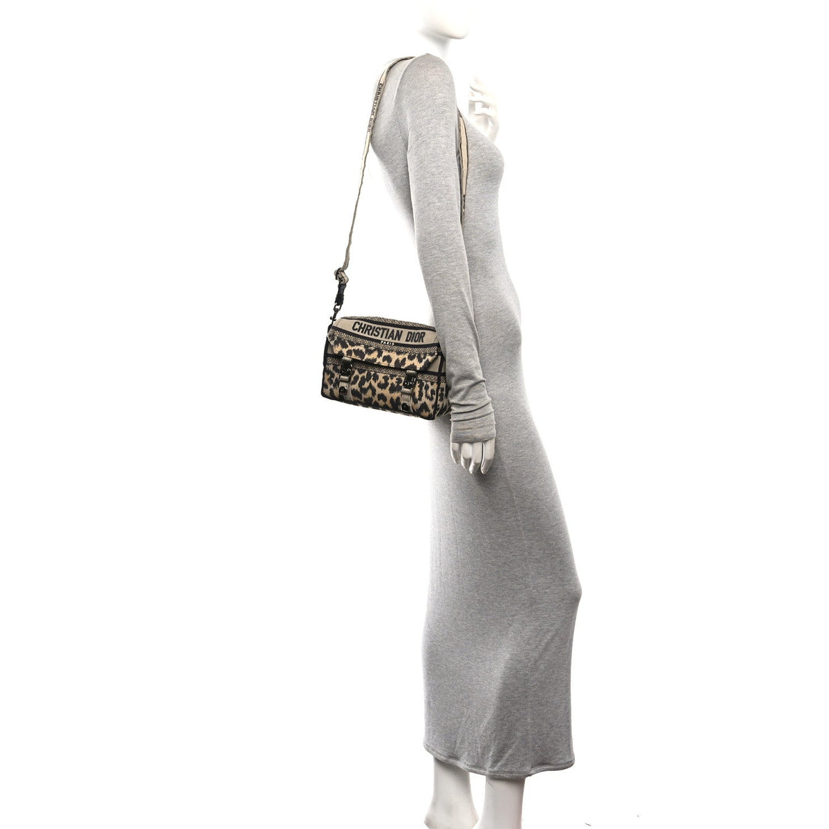 Canvas Mizza Embroidered Small Diorcamp Messenger Beige wholesalehk.shop