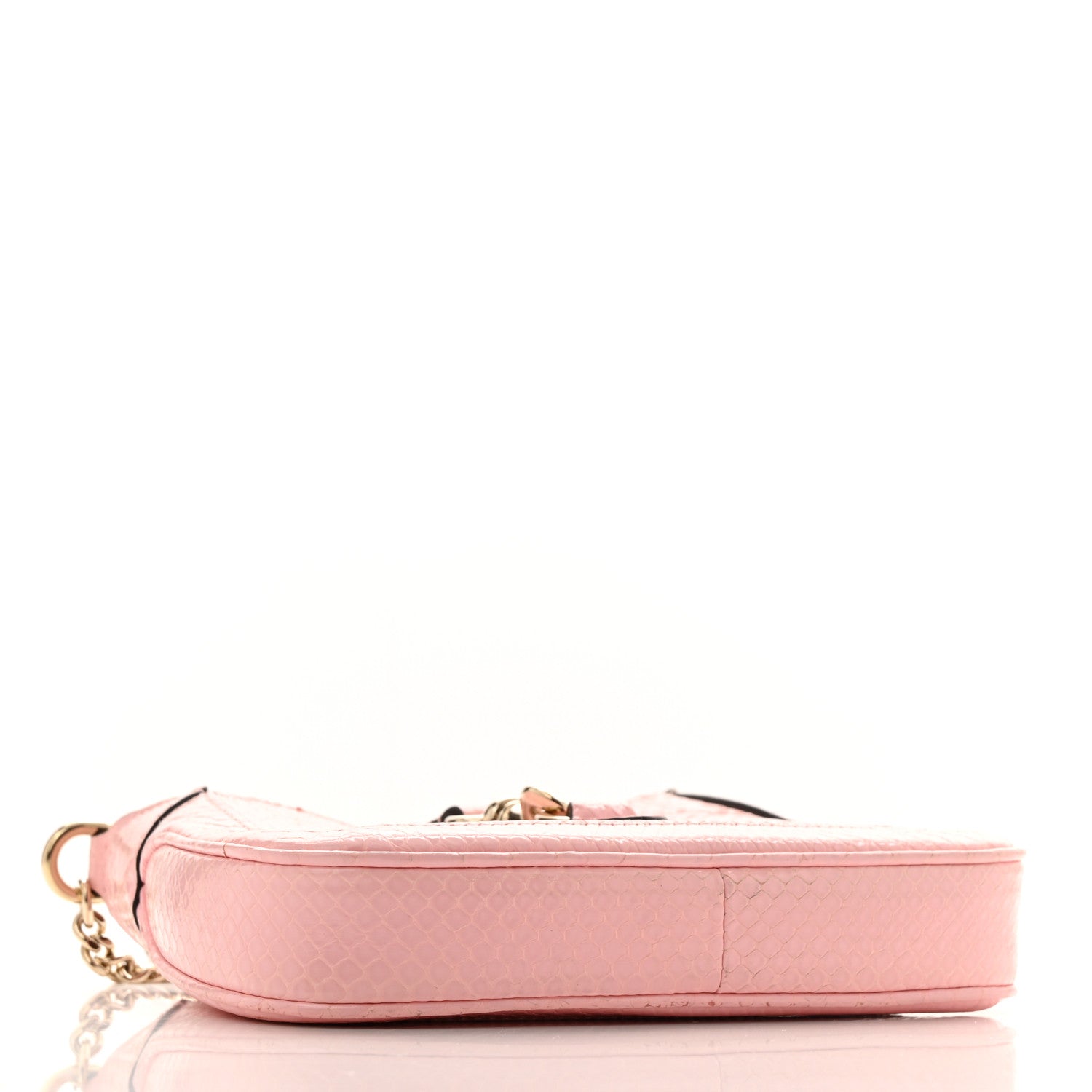 Snakeskin Mini Jackie Notte Bag Pink £¨ Direct shipment via from wholesalehk.shop